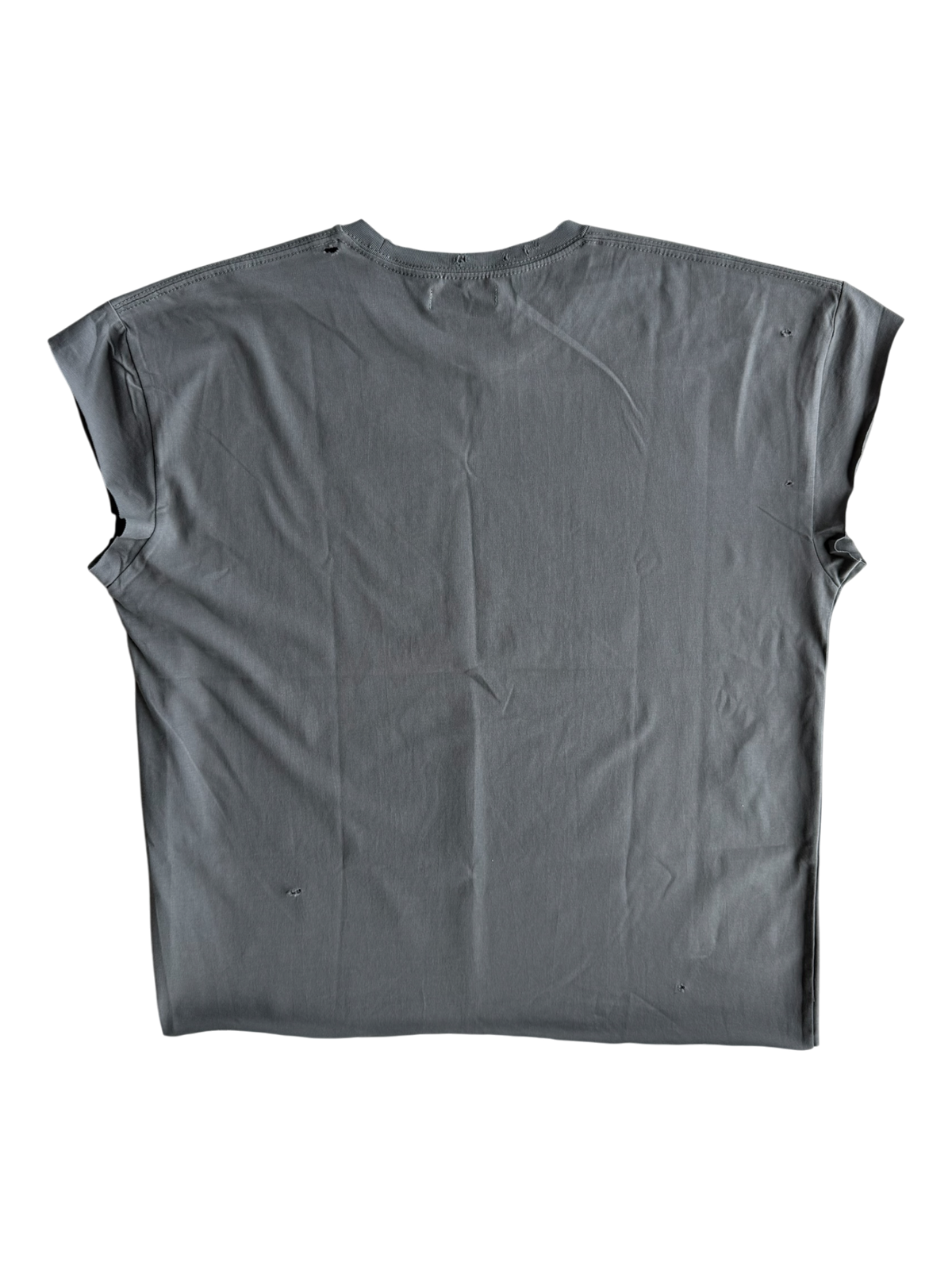 My Kind Of Star Distressed Sleeveless Tee Grey