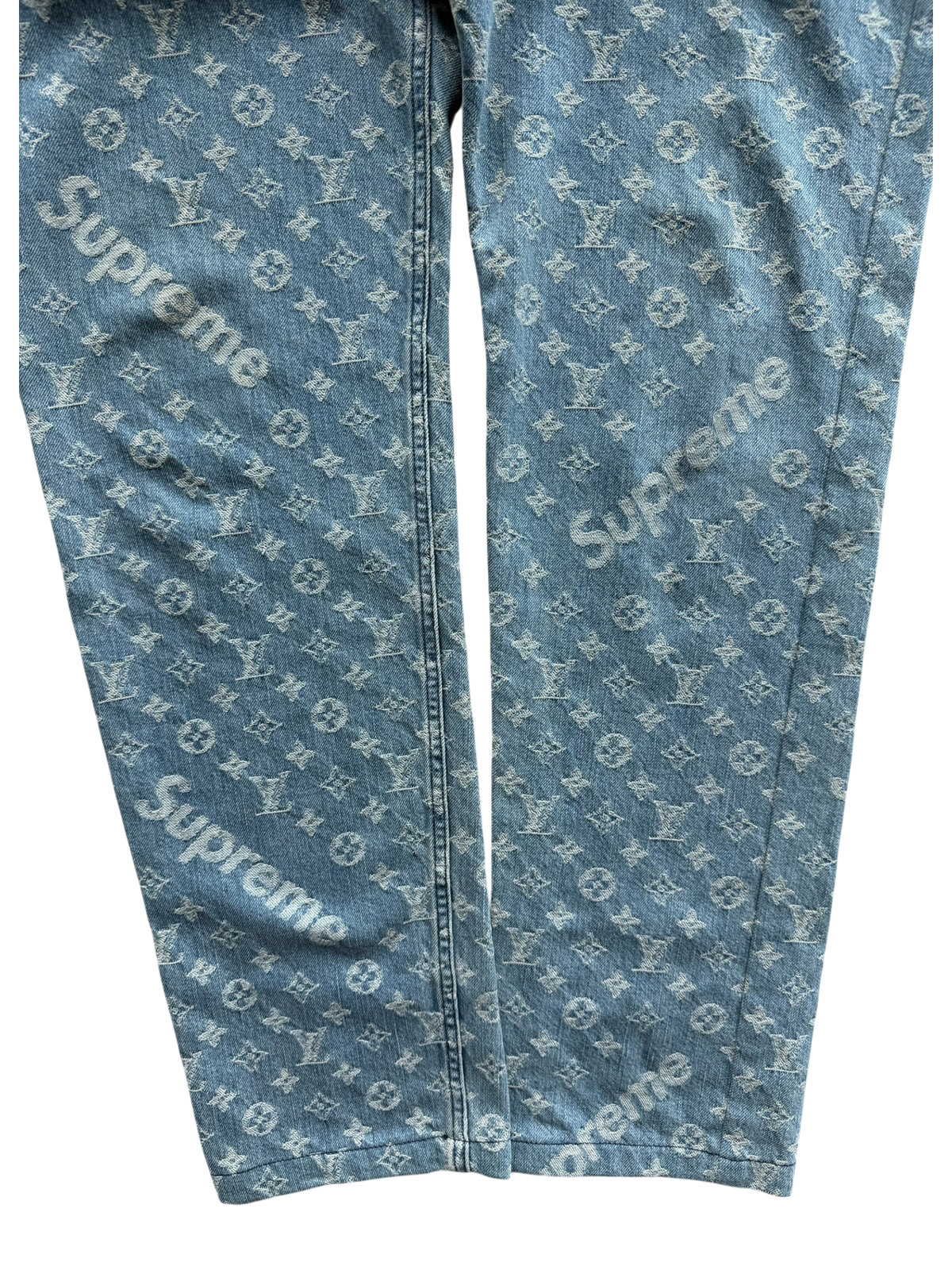Supreme Blue Monogram Jeans