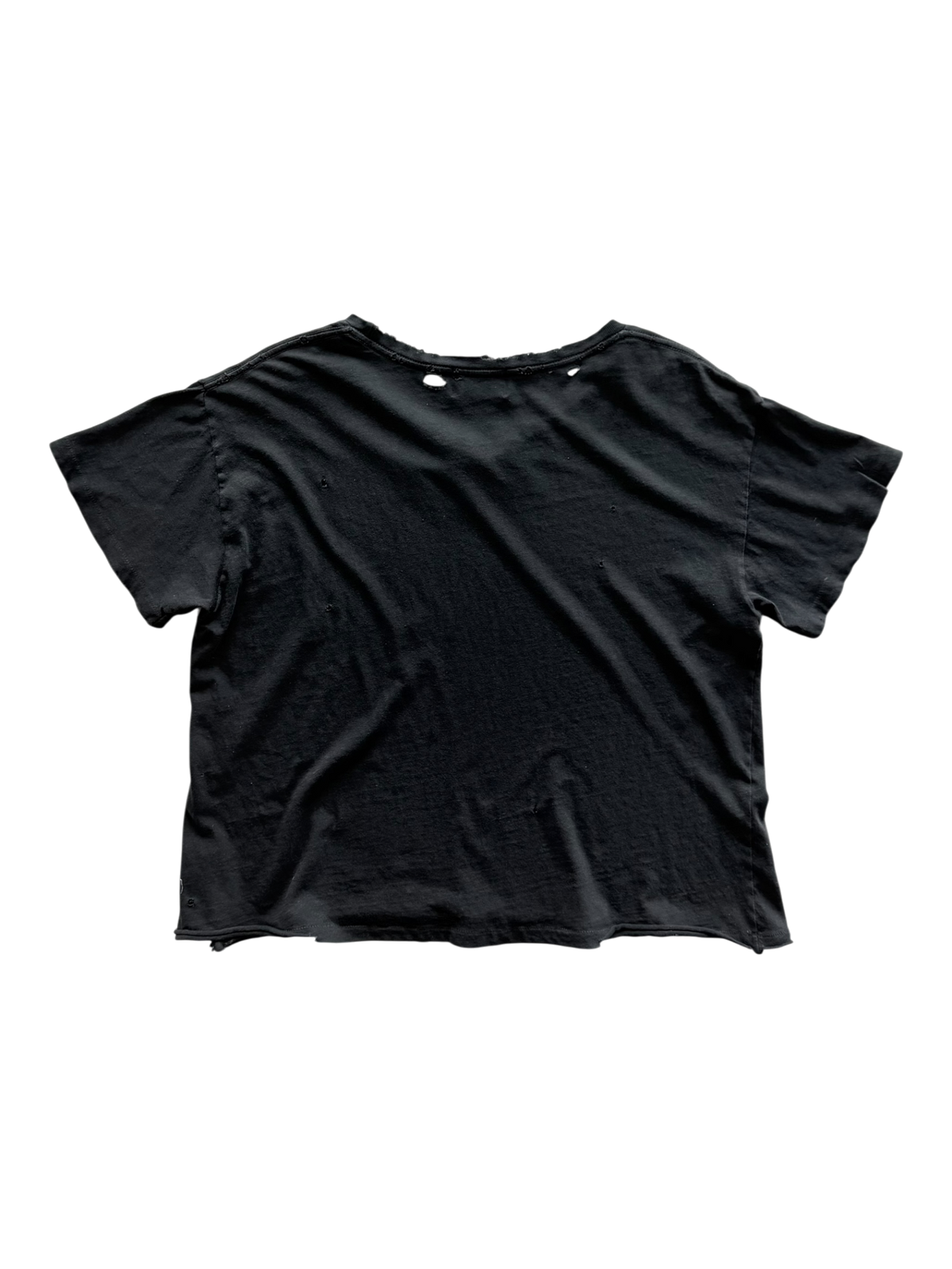Logo T Shirt Washed Black White