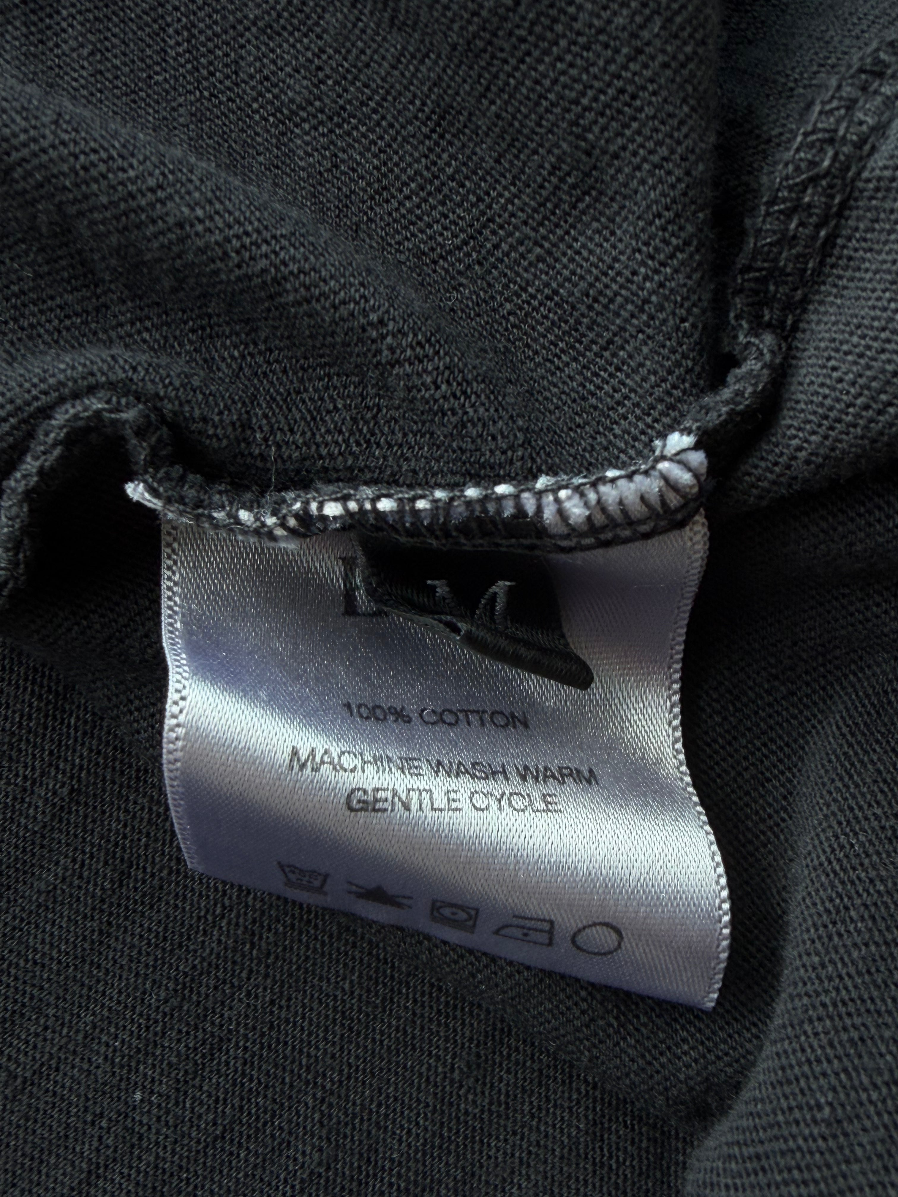 Logo T Shirt Washed Black White