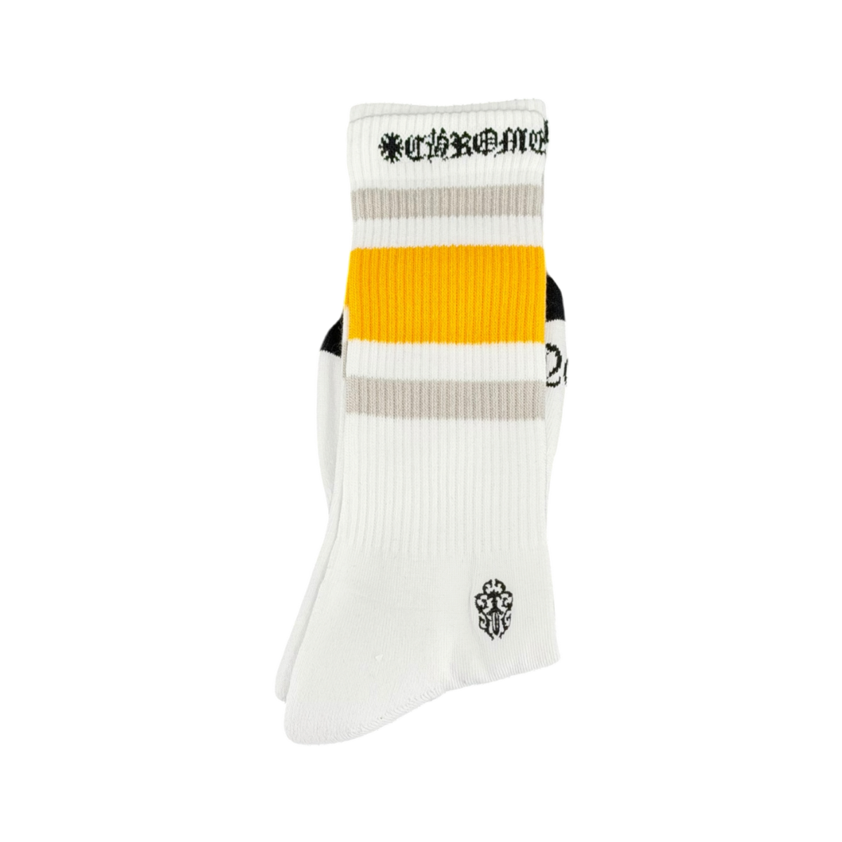 Miami Stripe Socks Yellow/Grey/White