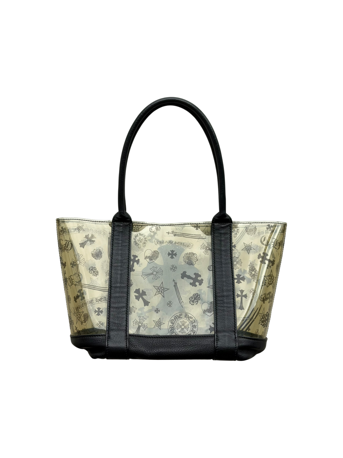 Leather Cross PVC Tote Bag