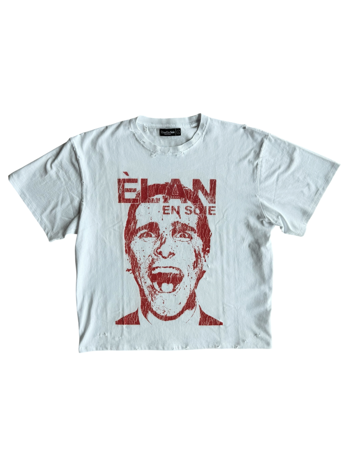Psycho Distressed Tee White