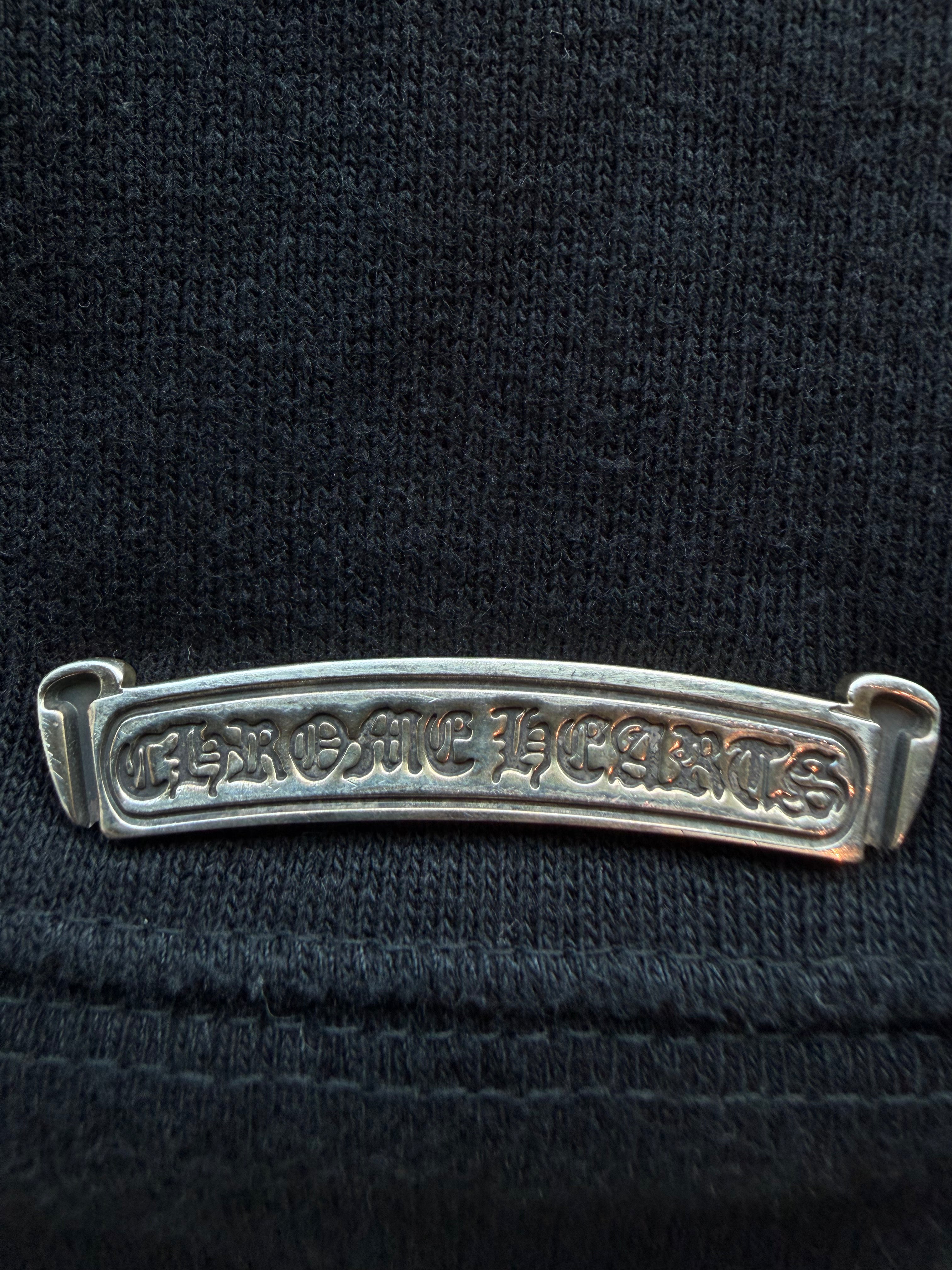 Slow Ride Embroidered Quarter Zip Sweatshirt Black