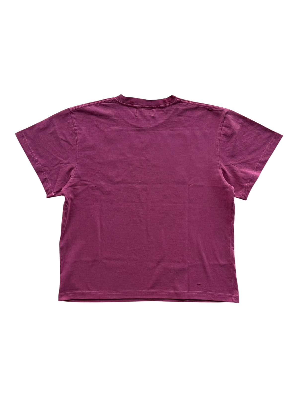 Paper Trail Distressed Tee Red