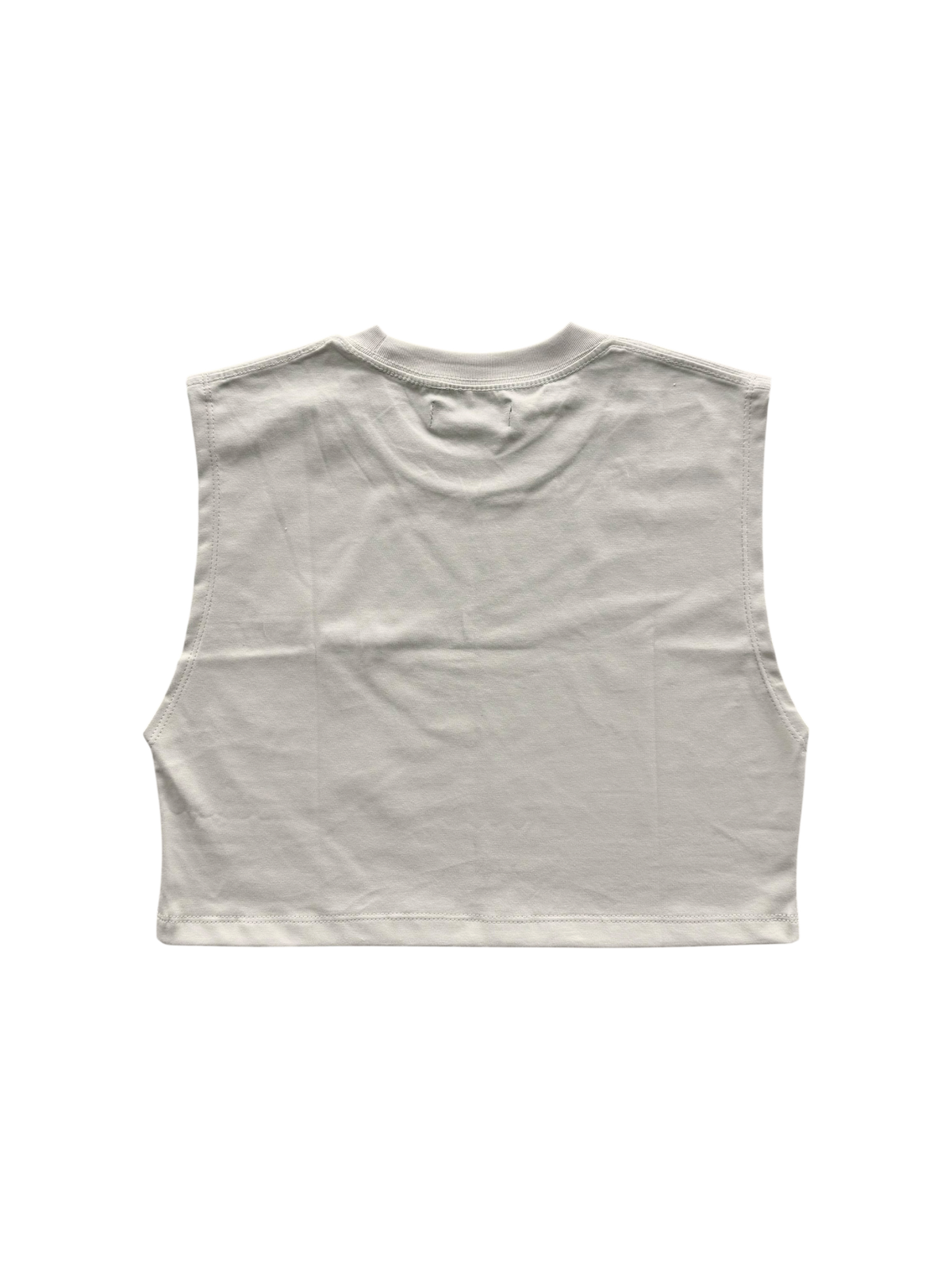 Golden Pin Crop Top Beige