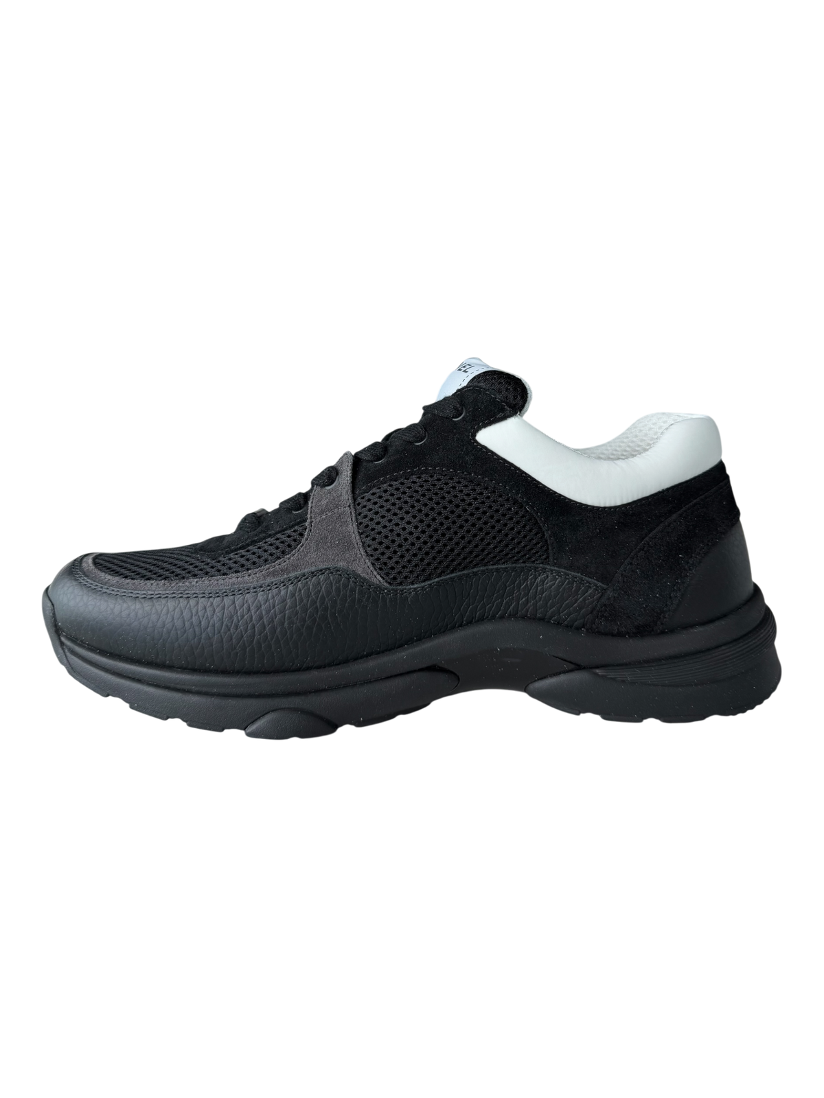 Low Top Trainer Black White
