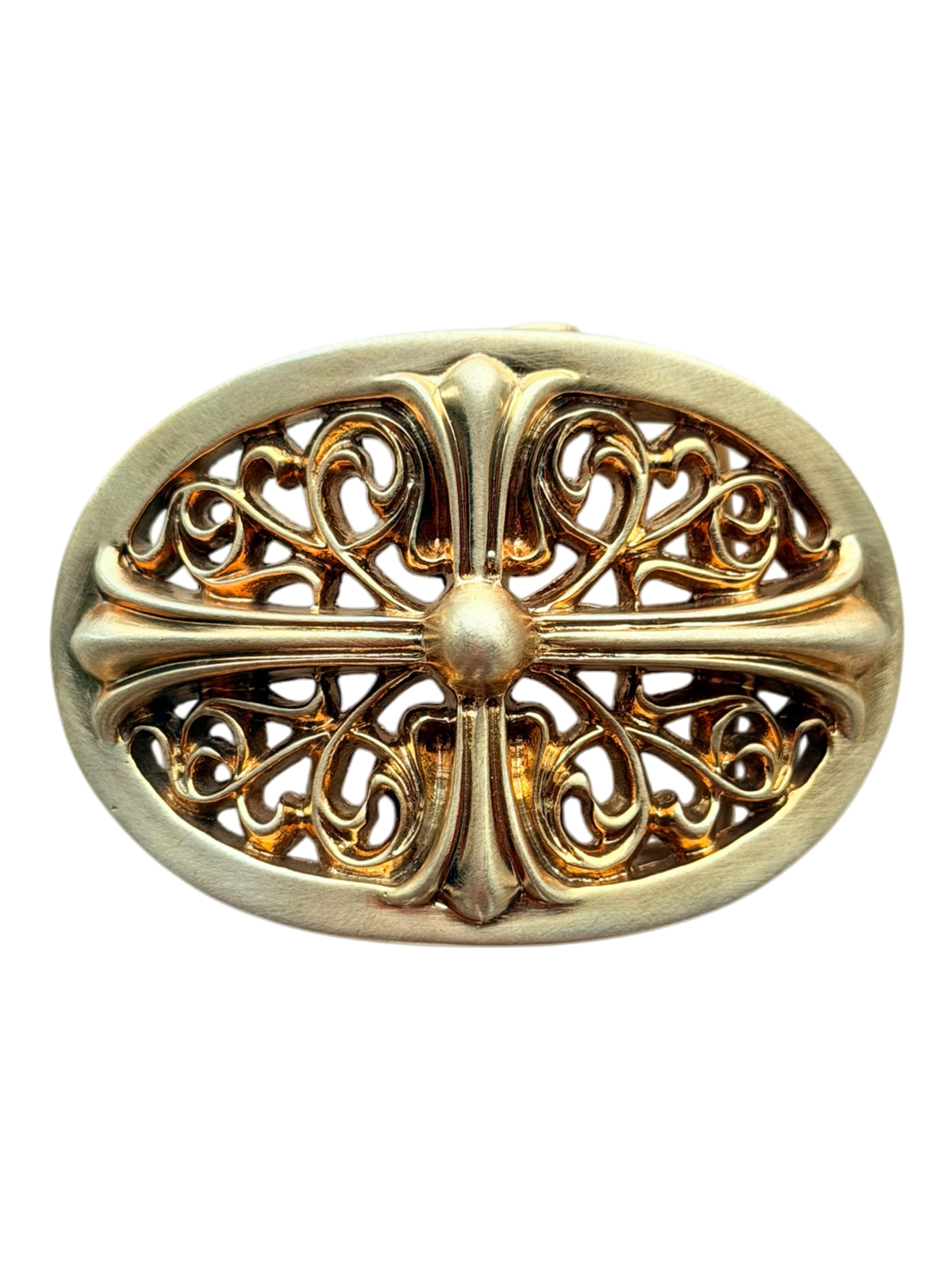 Bronze Oval Buckle
