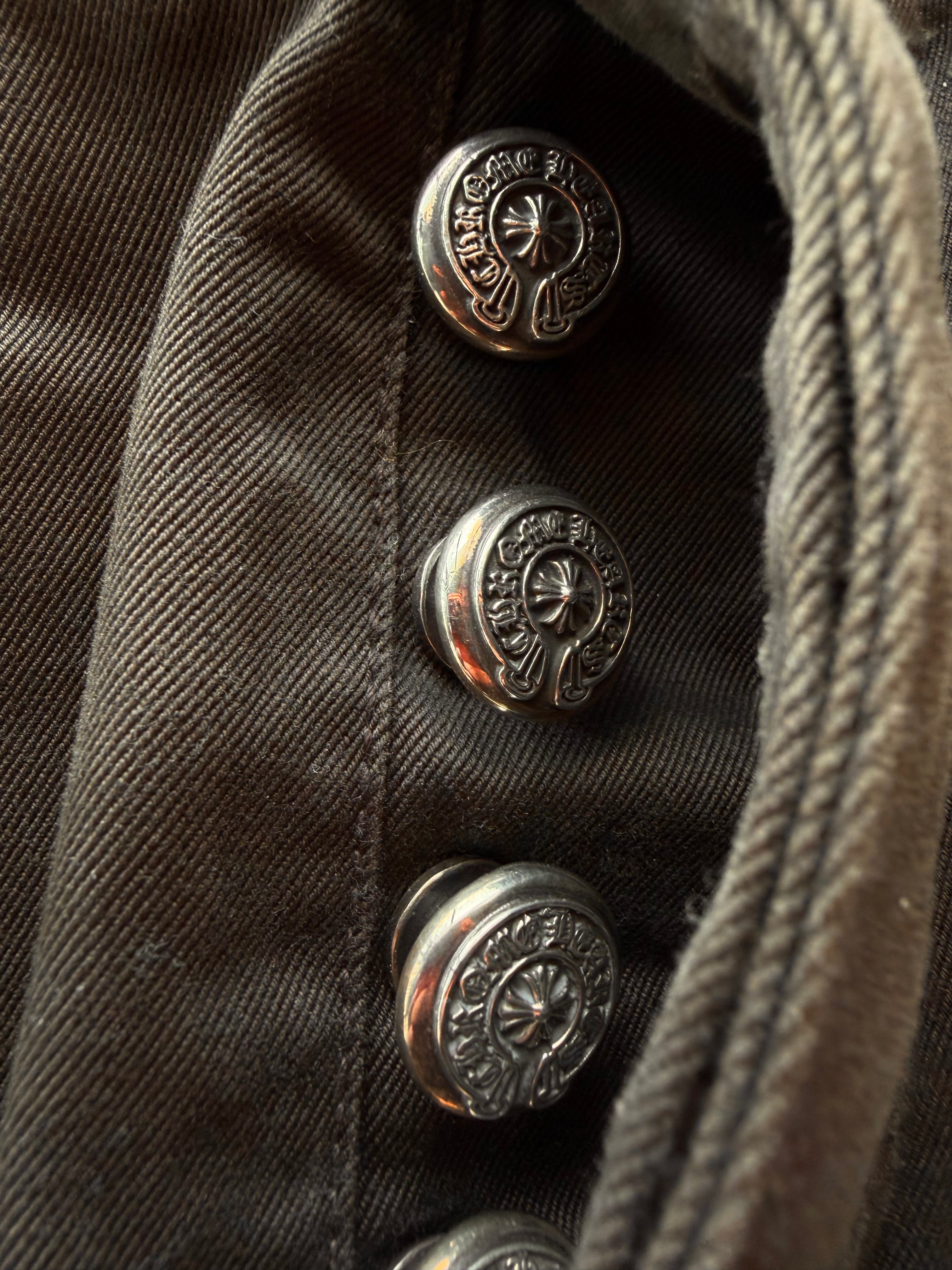 Brown Cheetah Cross Patch Chino Pants