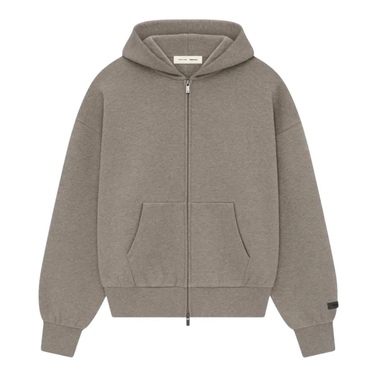 Essentials SS26 Classic Fit Zip-Up Hoodie Homestead Heather