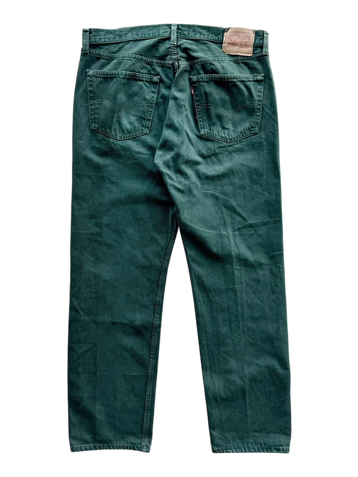 White Patch Green Jean