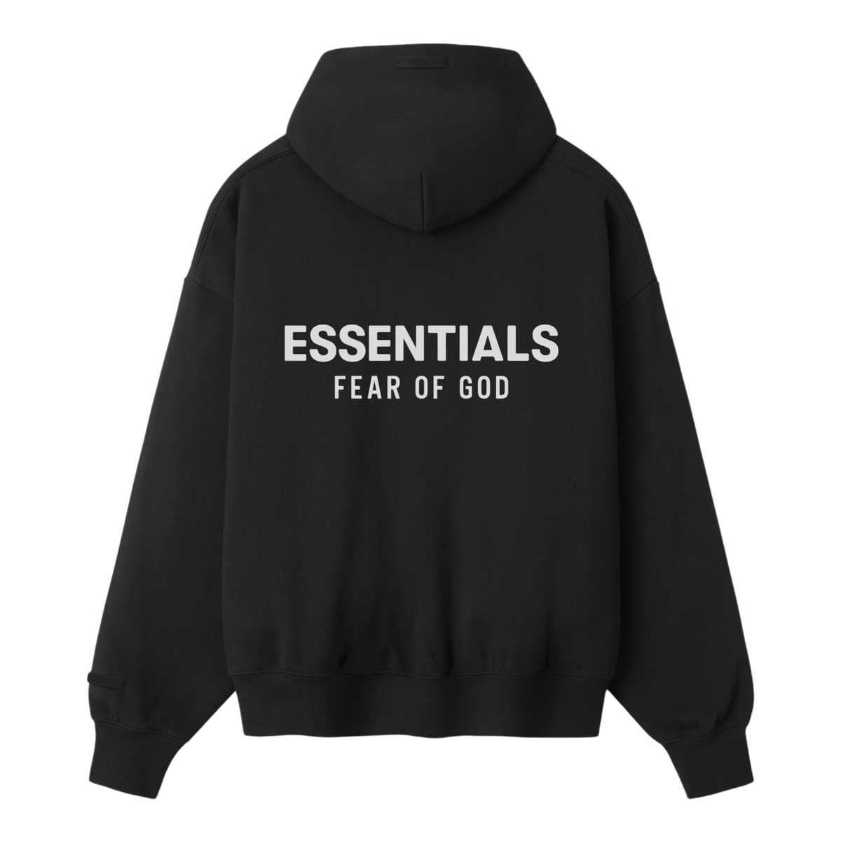 Essentials SS26 Classic Zip-Up Hoodie Vintage Black