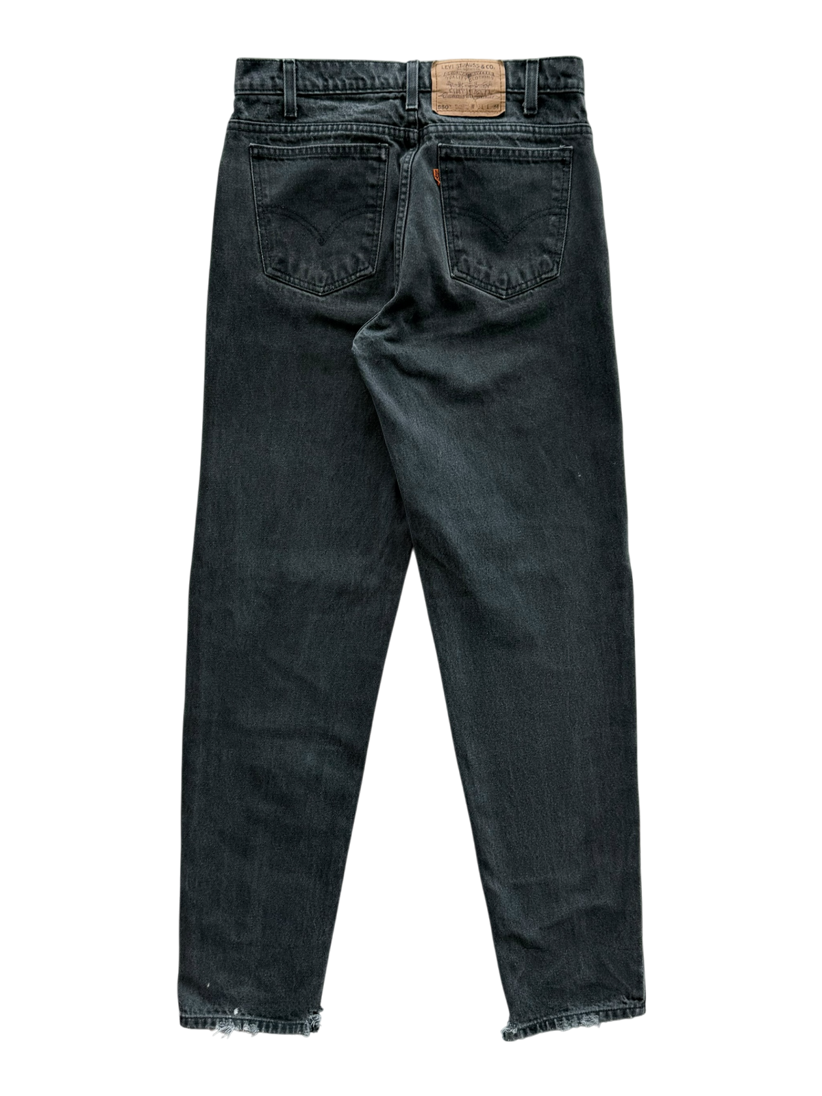 Green Croc Patch Black Jean