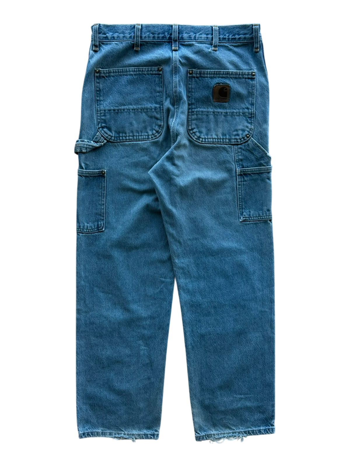 Black & White Patch Denim Carpenter Pants