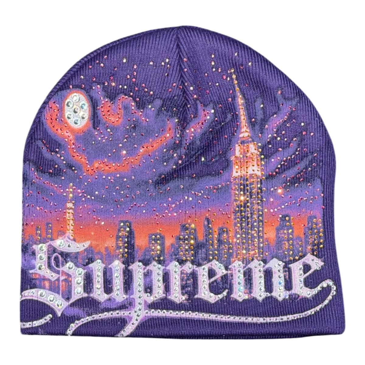 Cityscape Beanie Purple