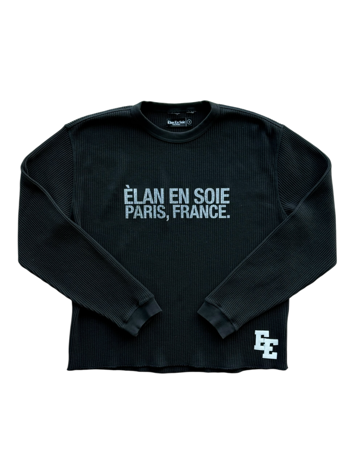 White Patch Black Thermal Longsleeve