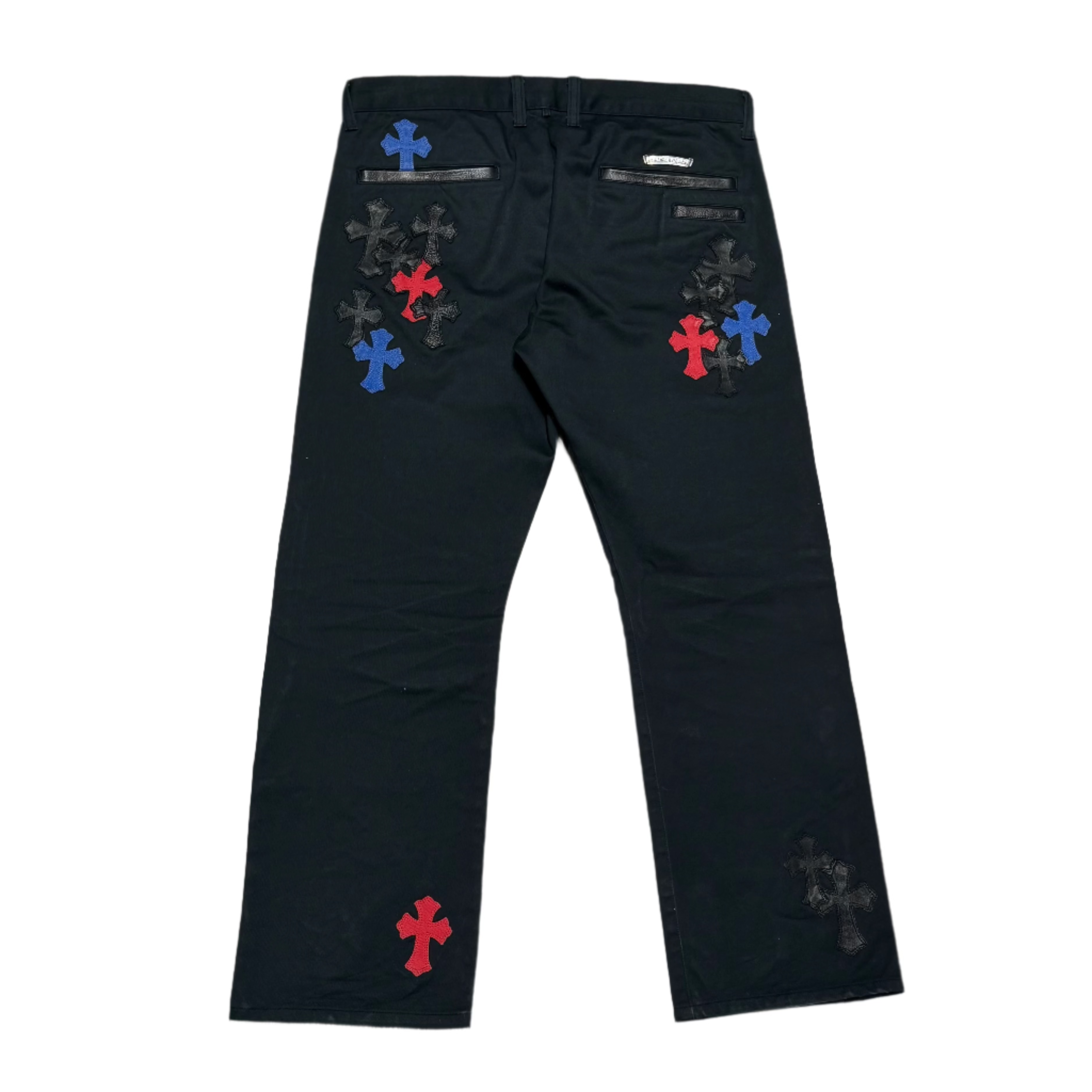 Chrome Hearts Multicolor Cross Spiderman Patch Chino Jeans