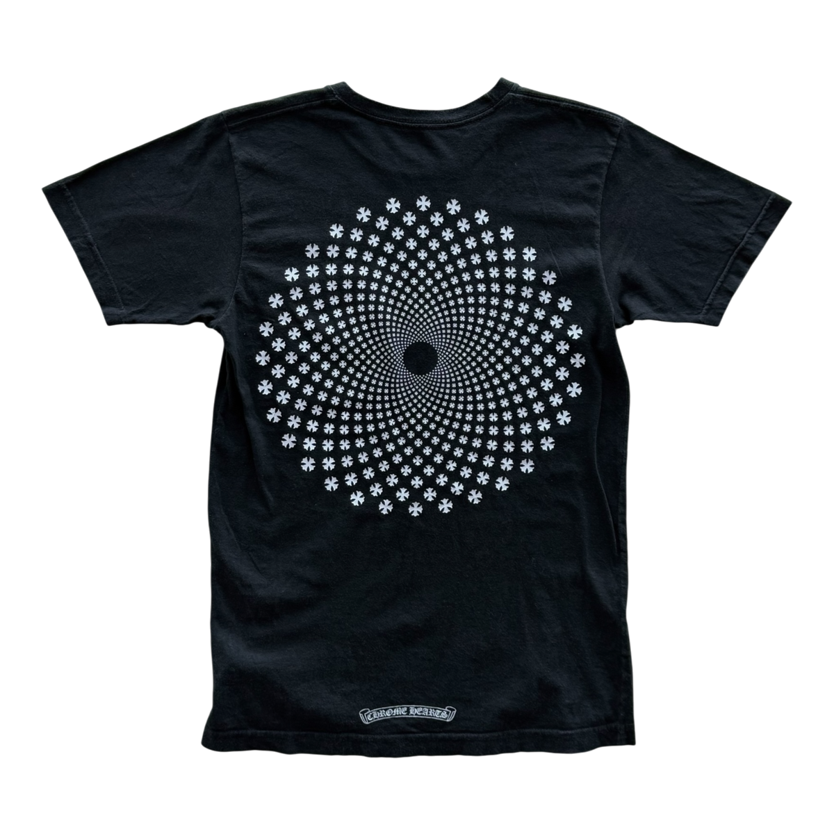 Kaleidoscope Cross Logo Vintage Black Tee