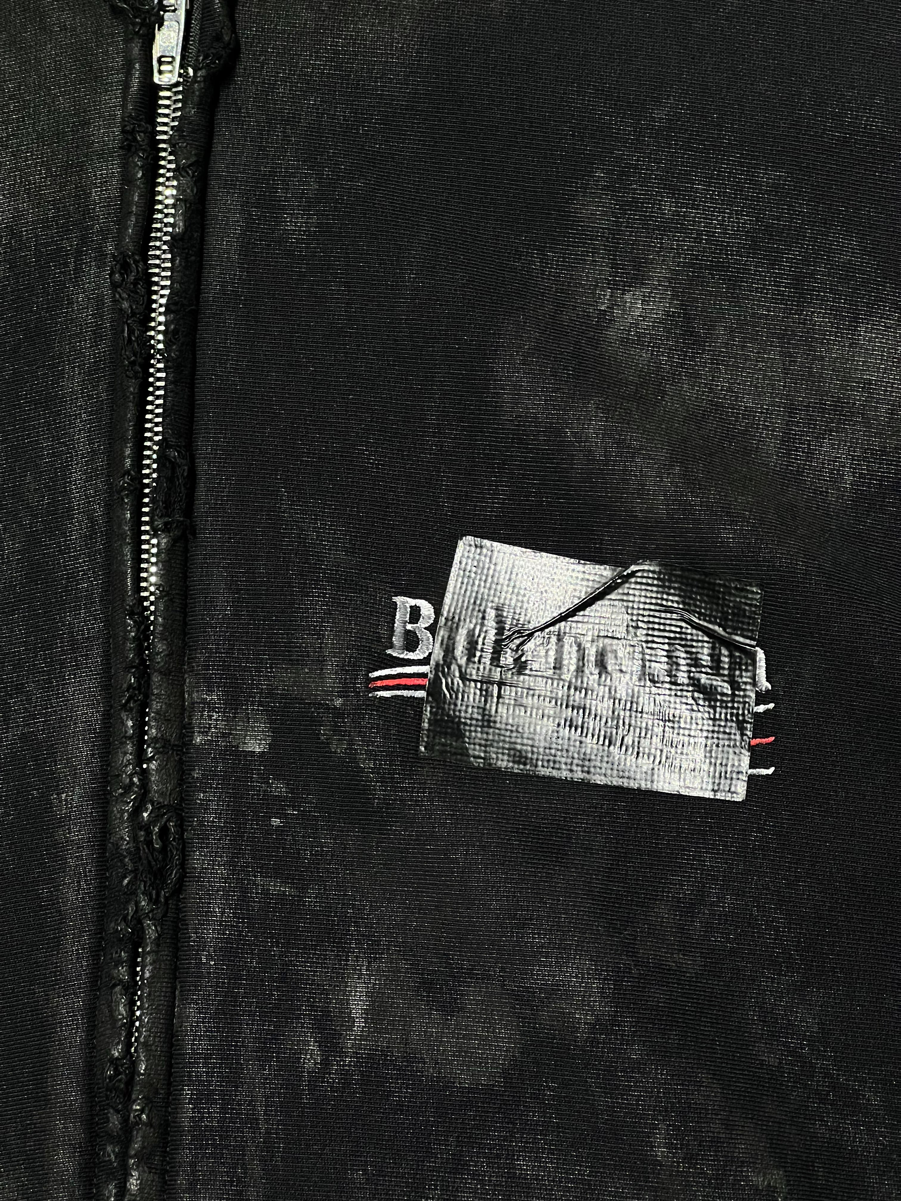 Mud Oversized Zip Up Black