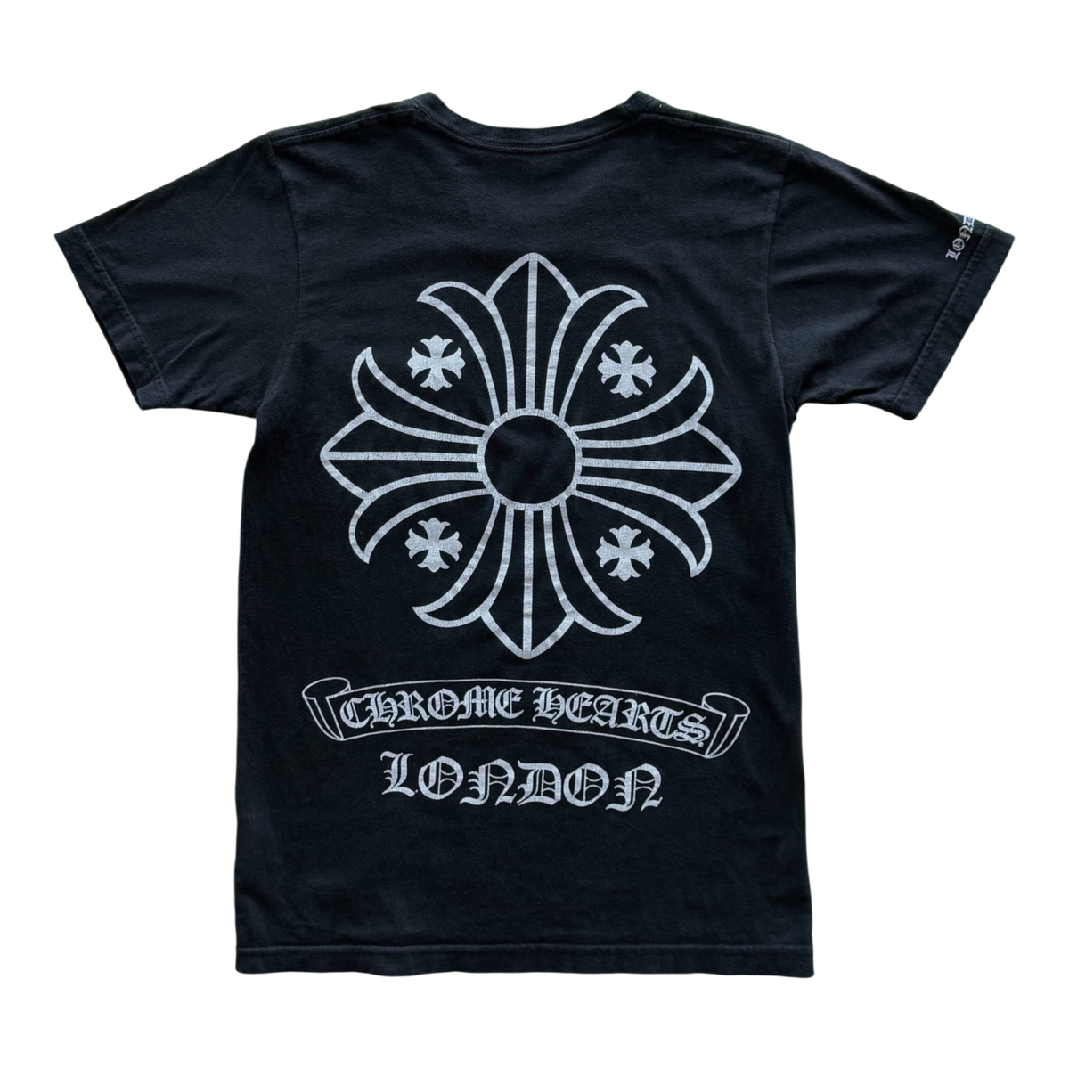 London Cross Logo Vintage Black Tee