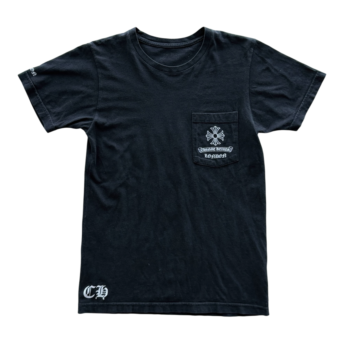 London Cross Logo Vintage Black Tee