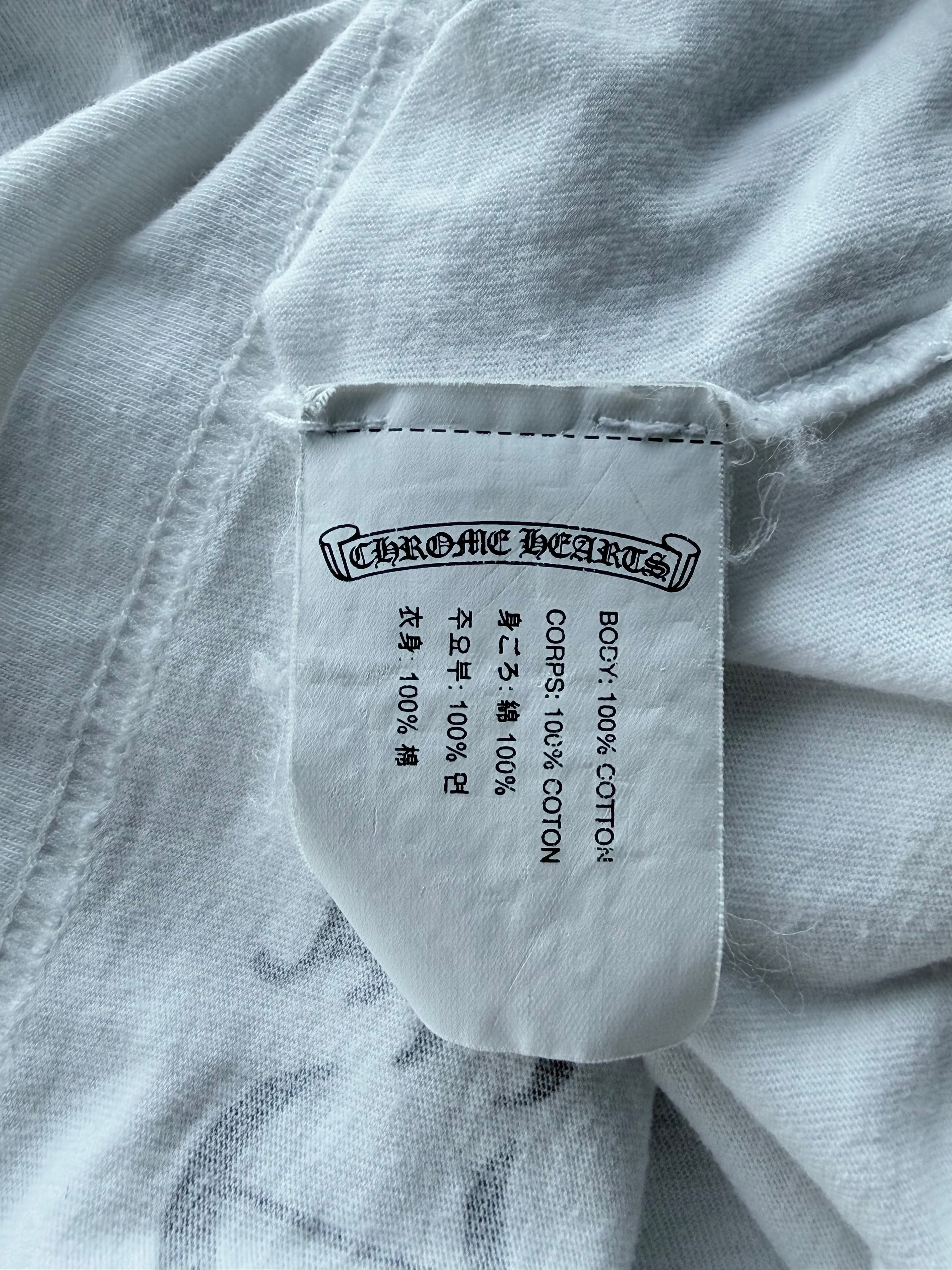 T Bar Logo White Vintage Tee