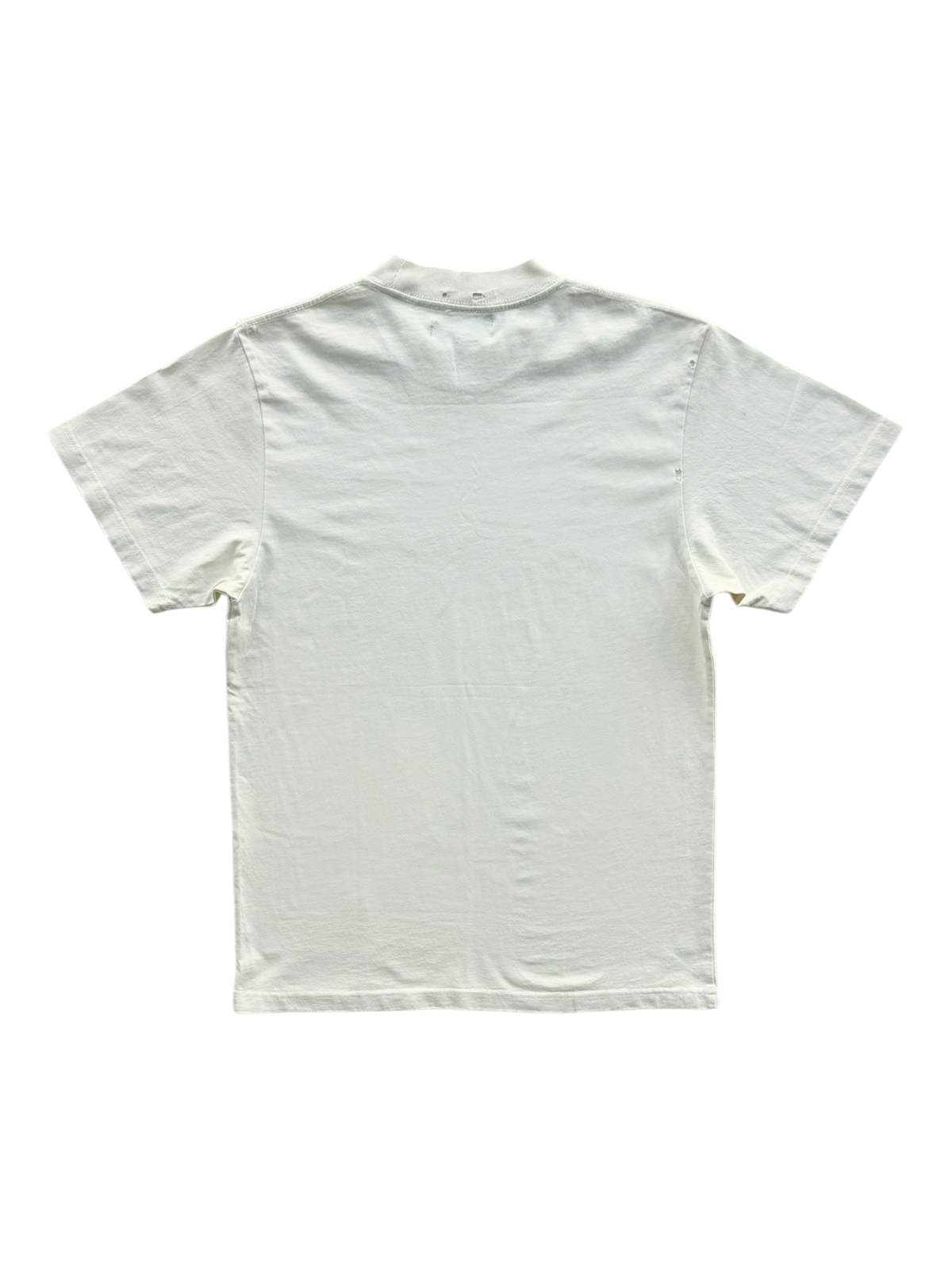 Moto Helmet Distressed Tee Cream