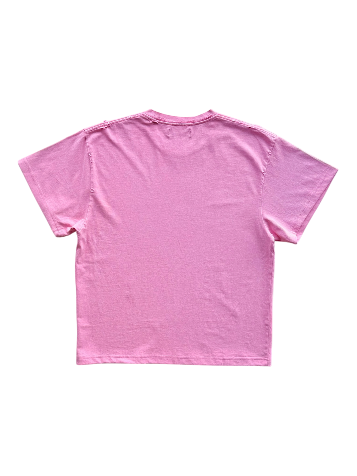 Baby Saint Distressed Tee Pink