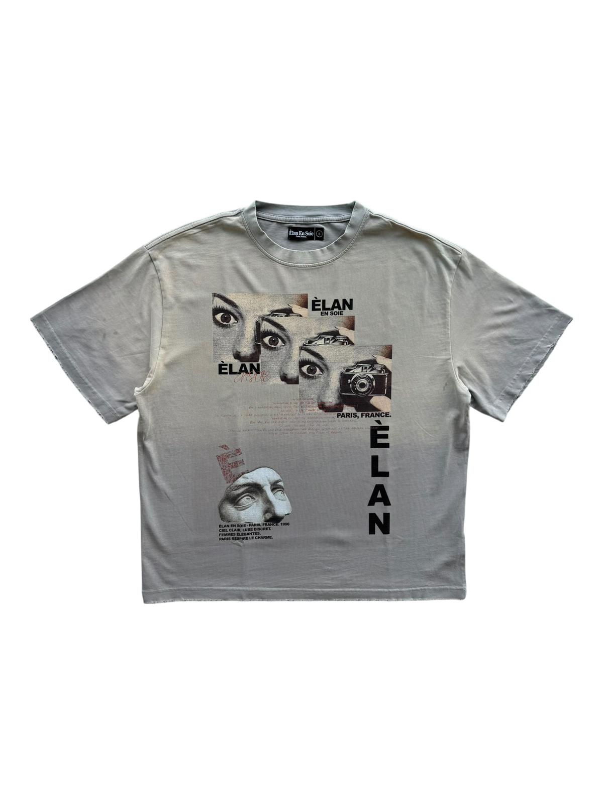 Art Type Distressed Tee Tan