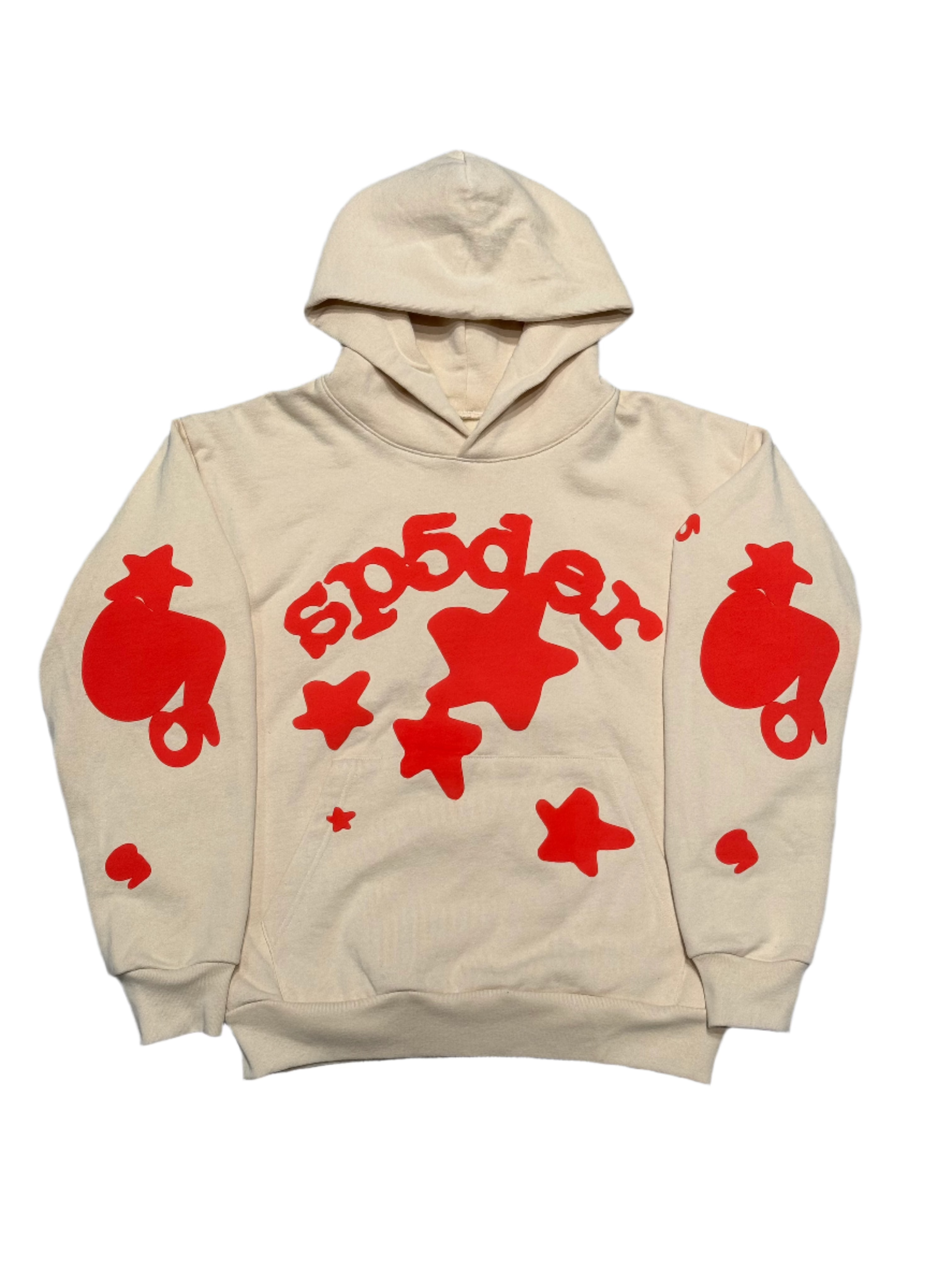 Cream Beluga Red Hoodie