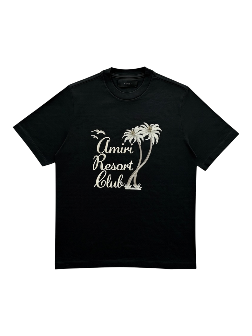 Black Twisted Palm Tree Graphic T-Shirt