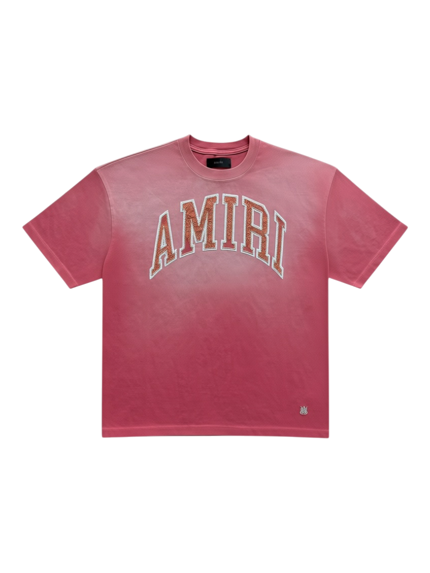 Vintage Red Embroidered Logo T-Shirt
