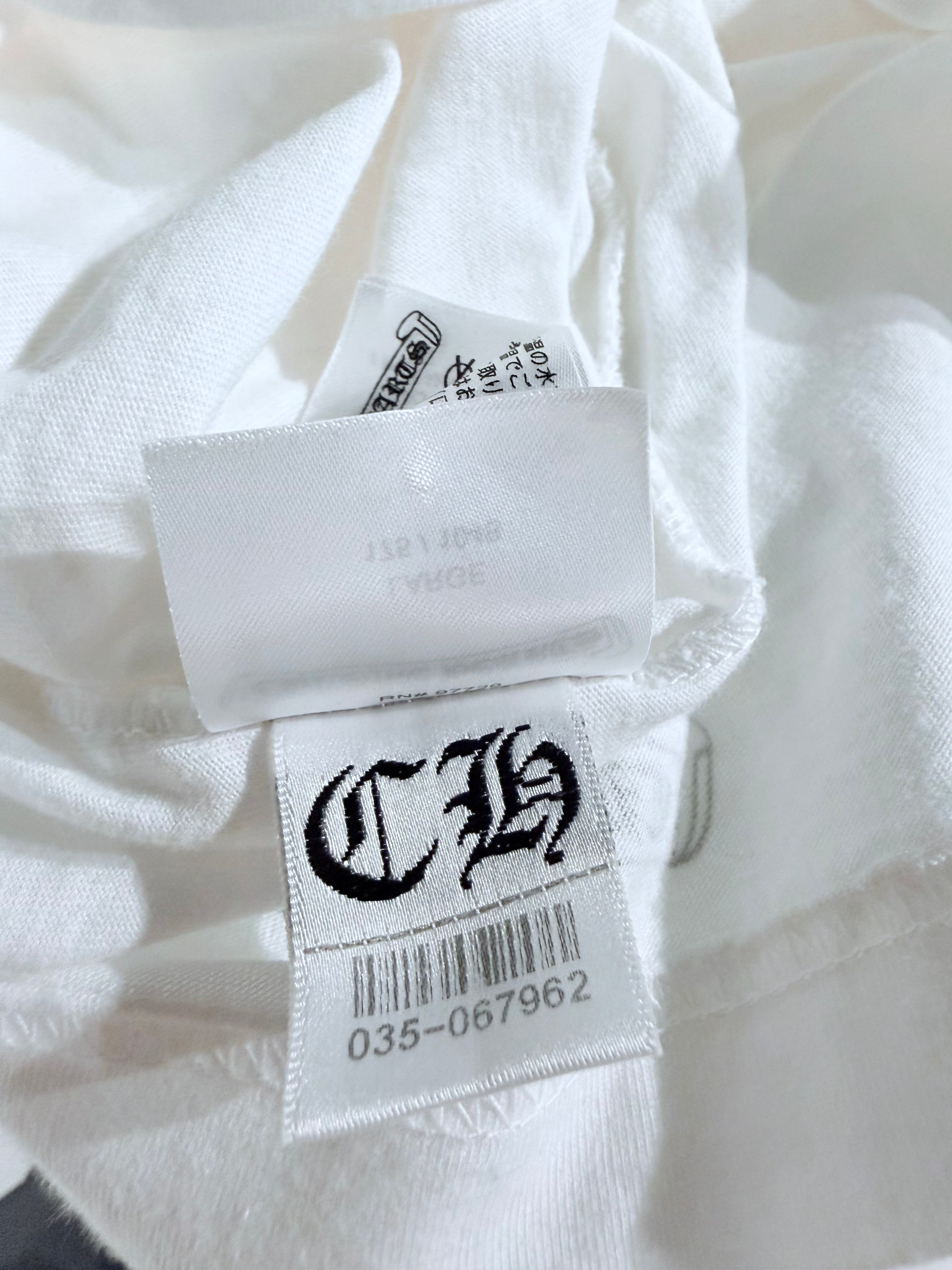 White & Black Scroll Logo Long Sleeve