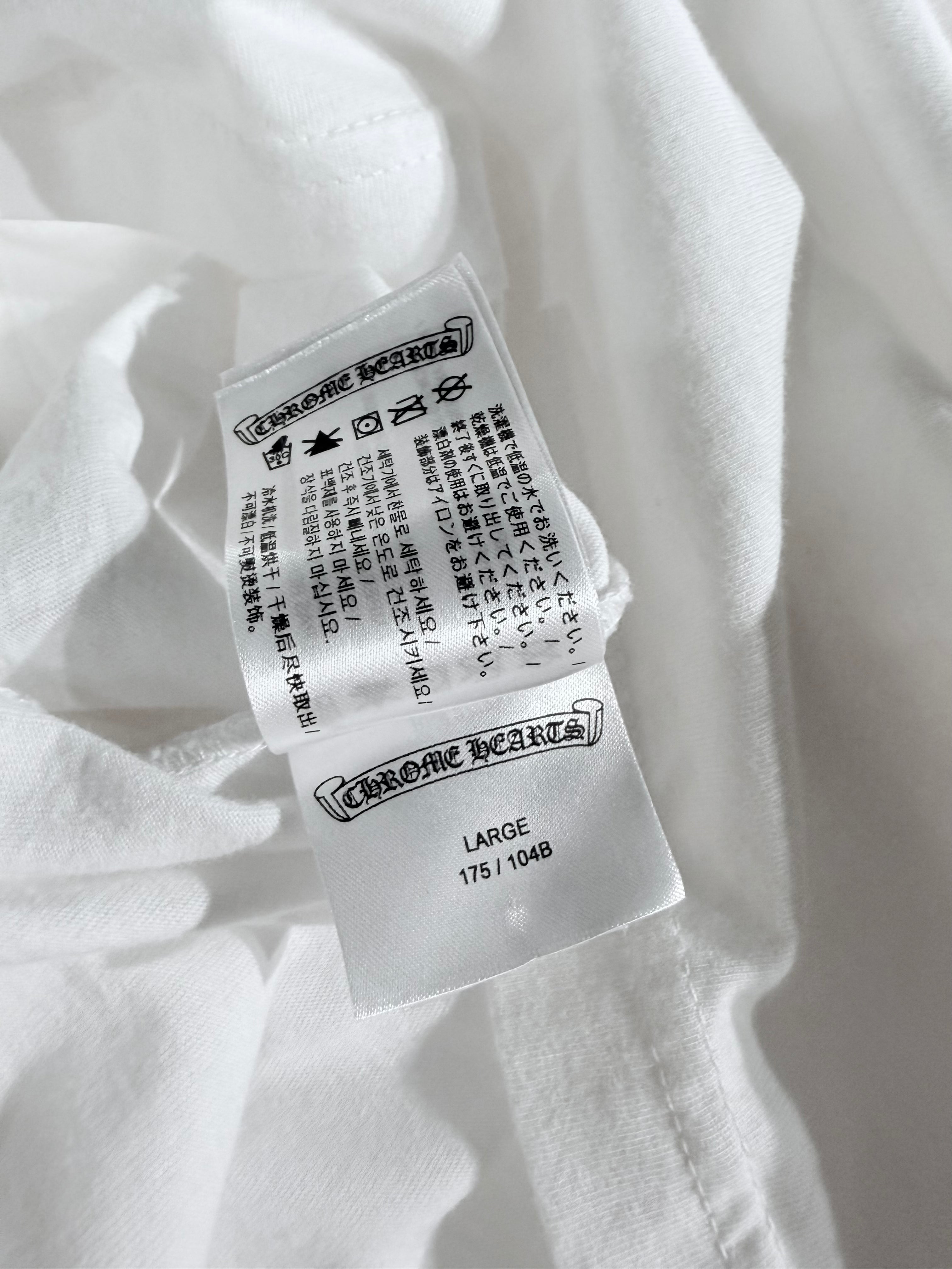 White & Black Scroll Logo Long Sleeve