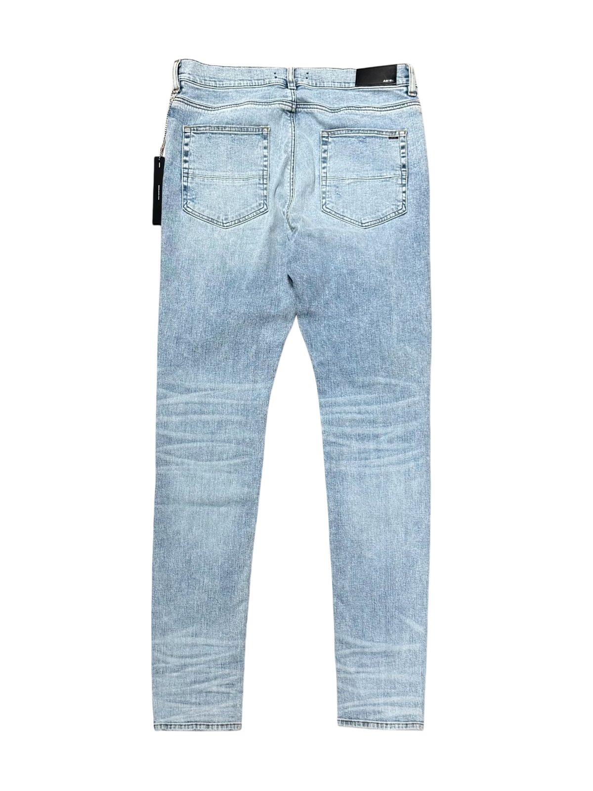 Pajama Art Patch Skinny Jeans Blue