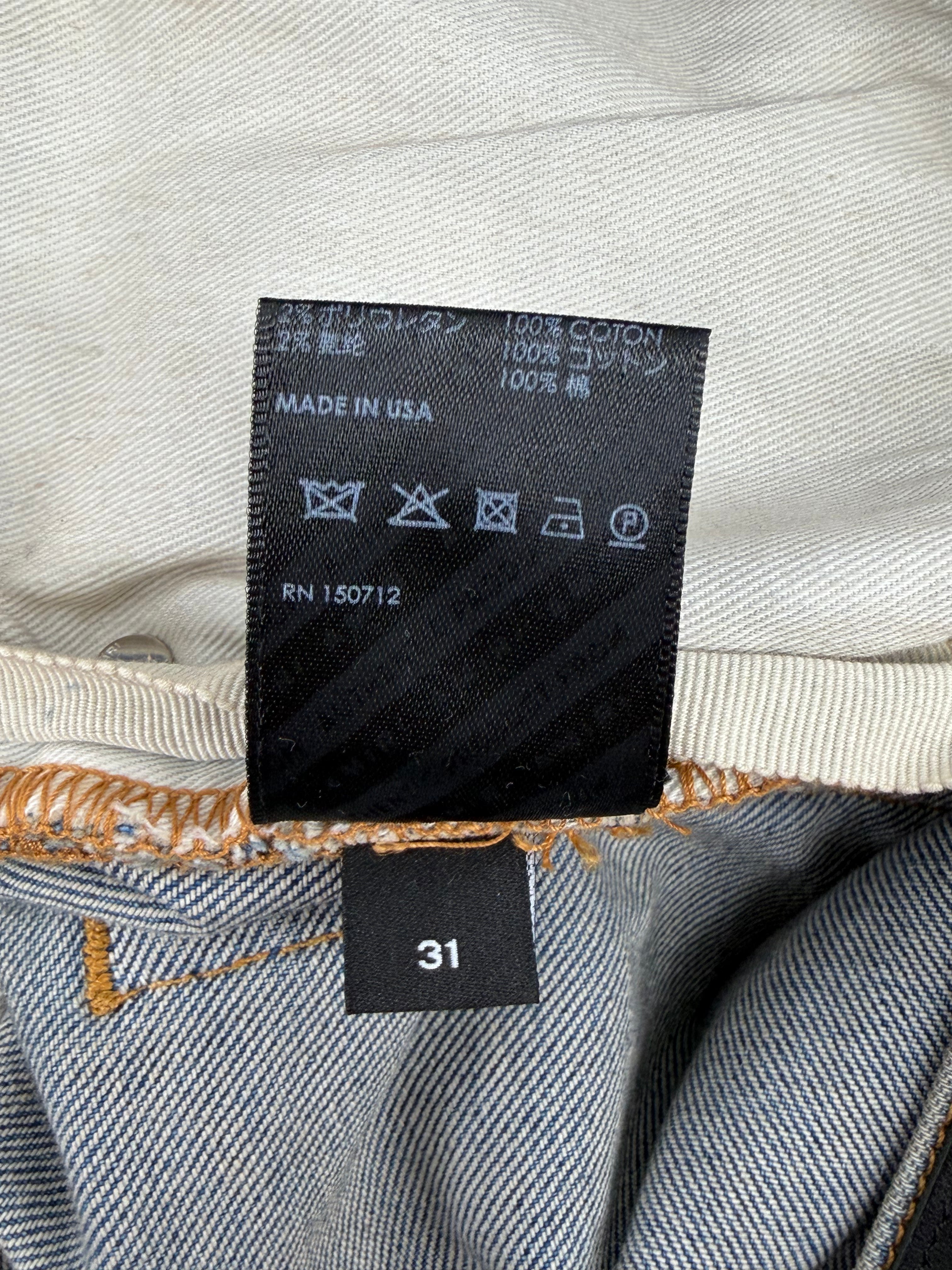 Clay Indigo Rainbow Bandana Patch Thrasher Jeans