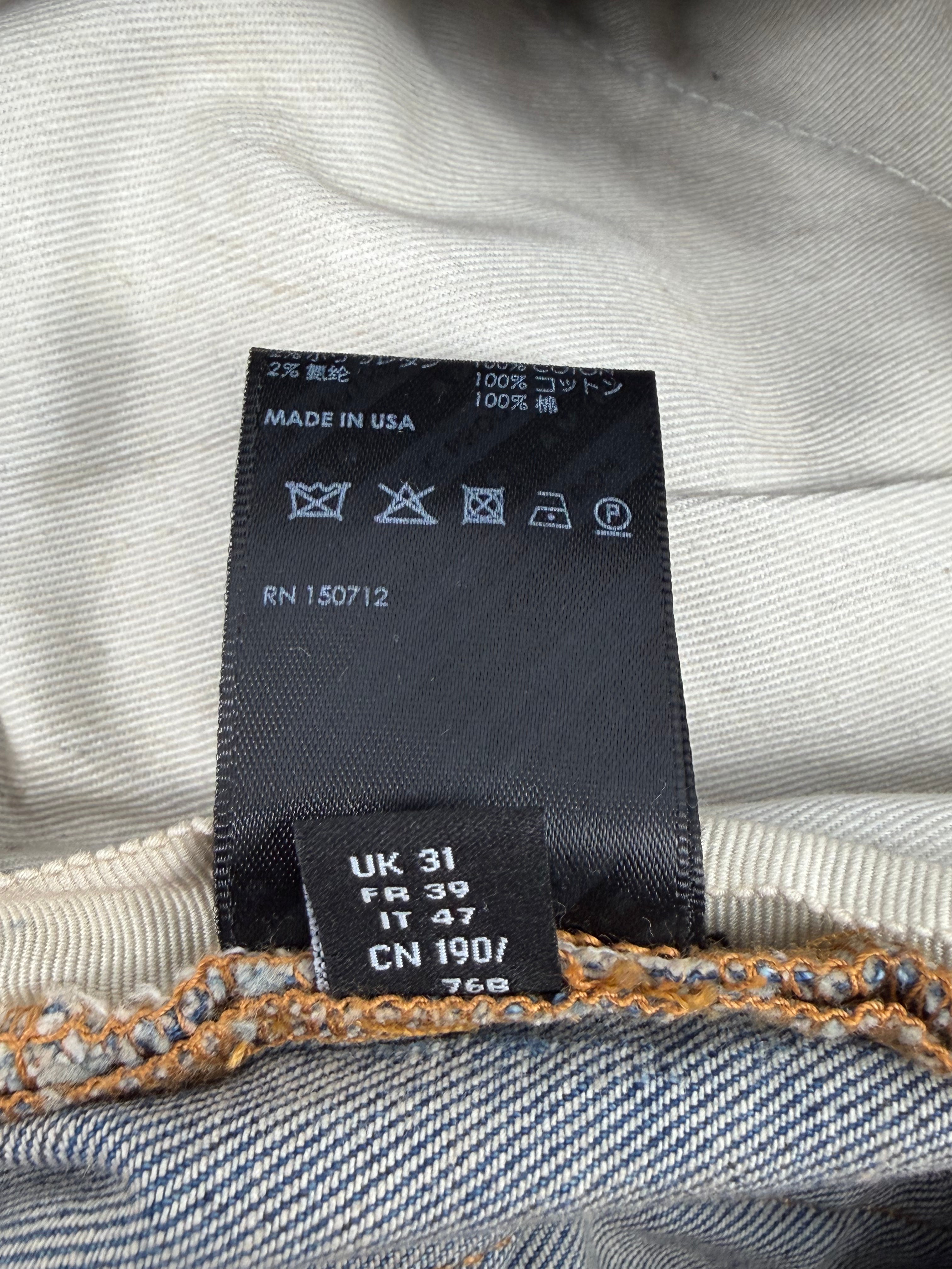 Clay Indigo Rainbow Bandana Patch Thrasher Jeans