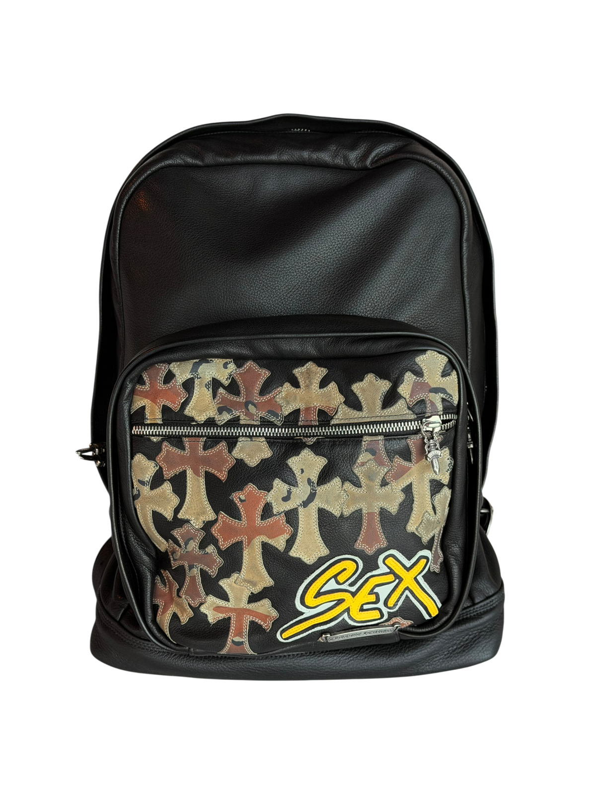 Matty Boy Sex Records Leather Backpack