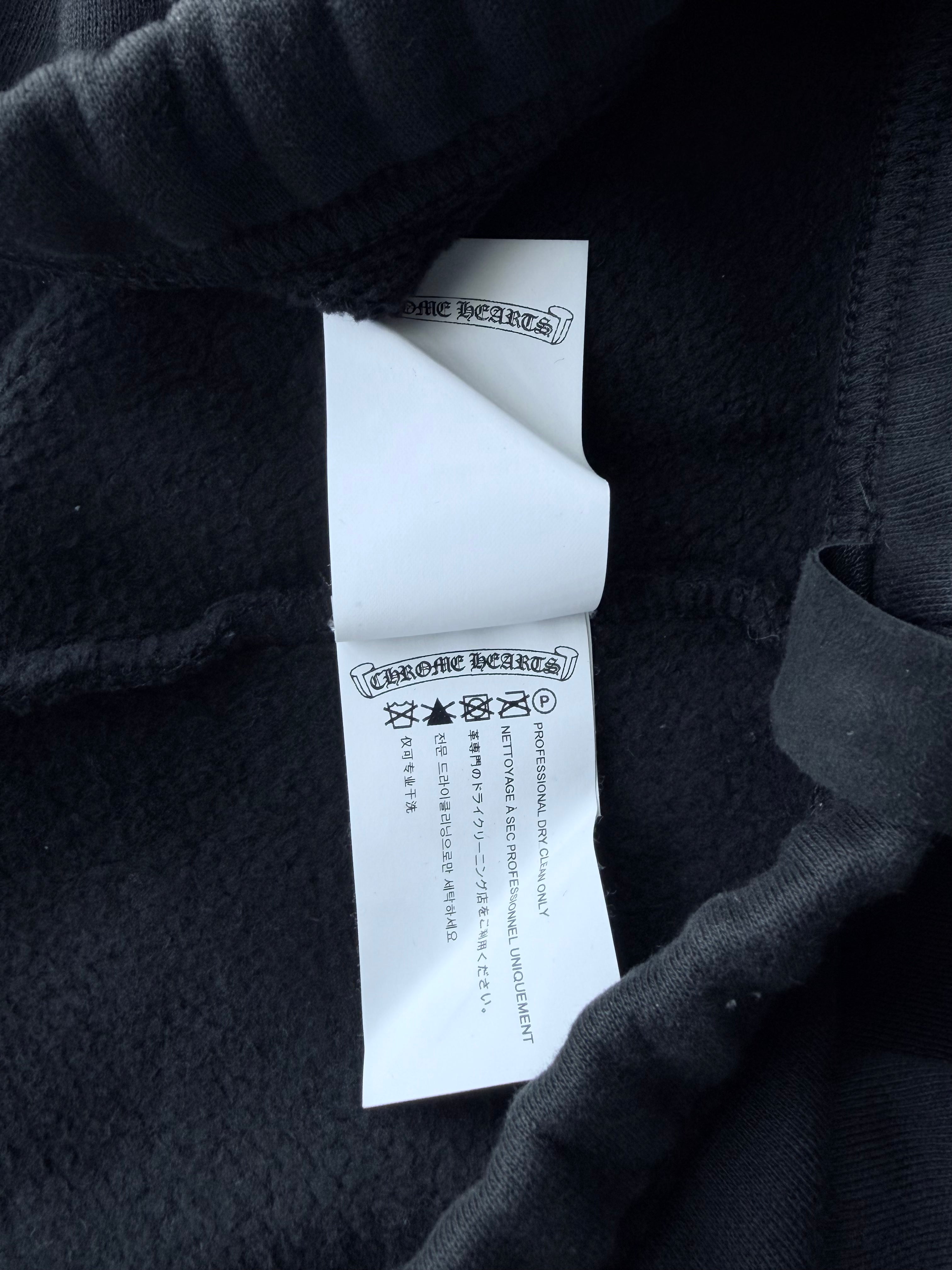 Patent Leather & Calf Hair Cross Patch Sweatpants Black