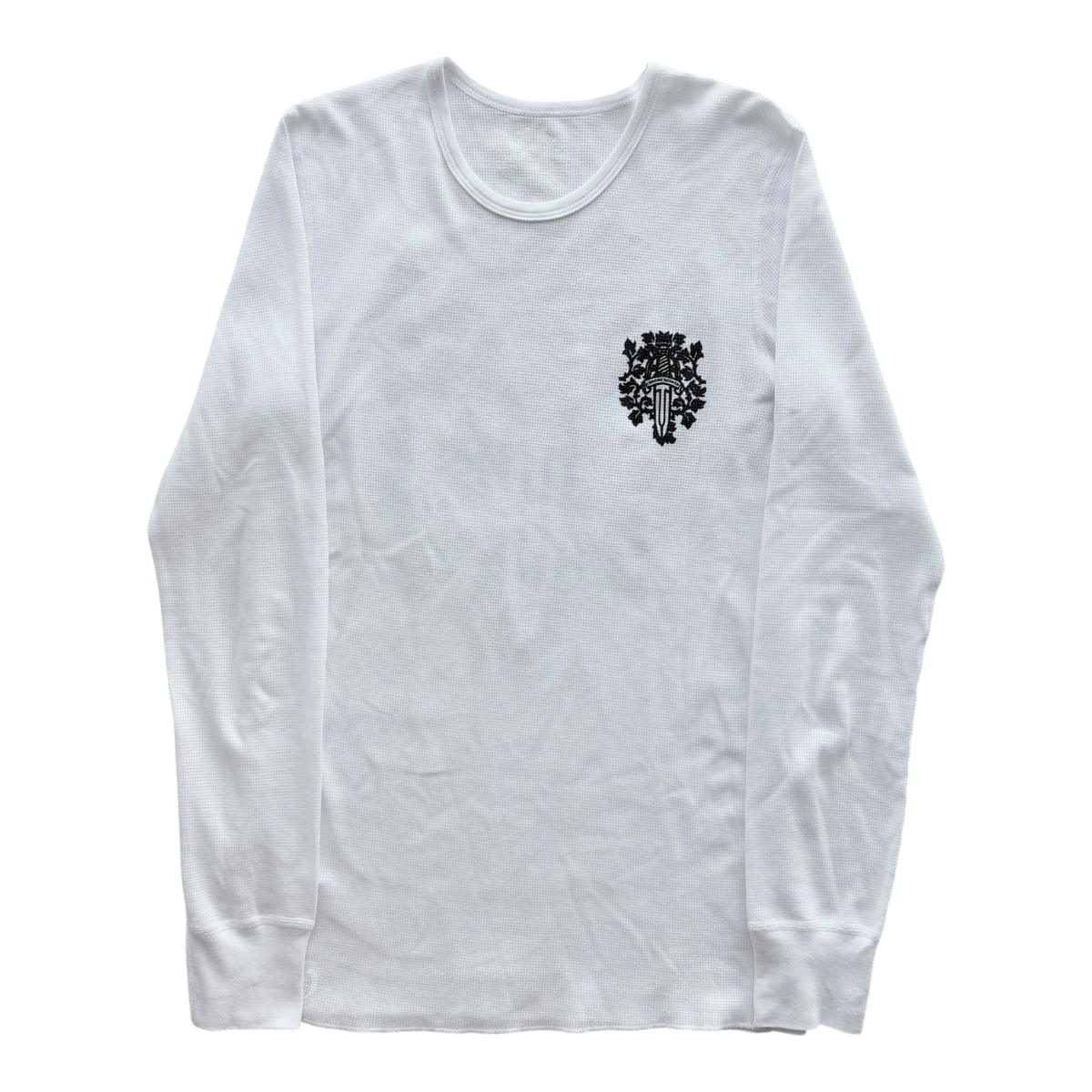 Dagger White Waffle Thermal Long Sleeve Tee