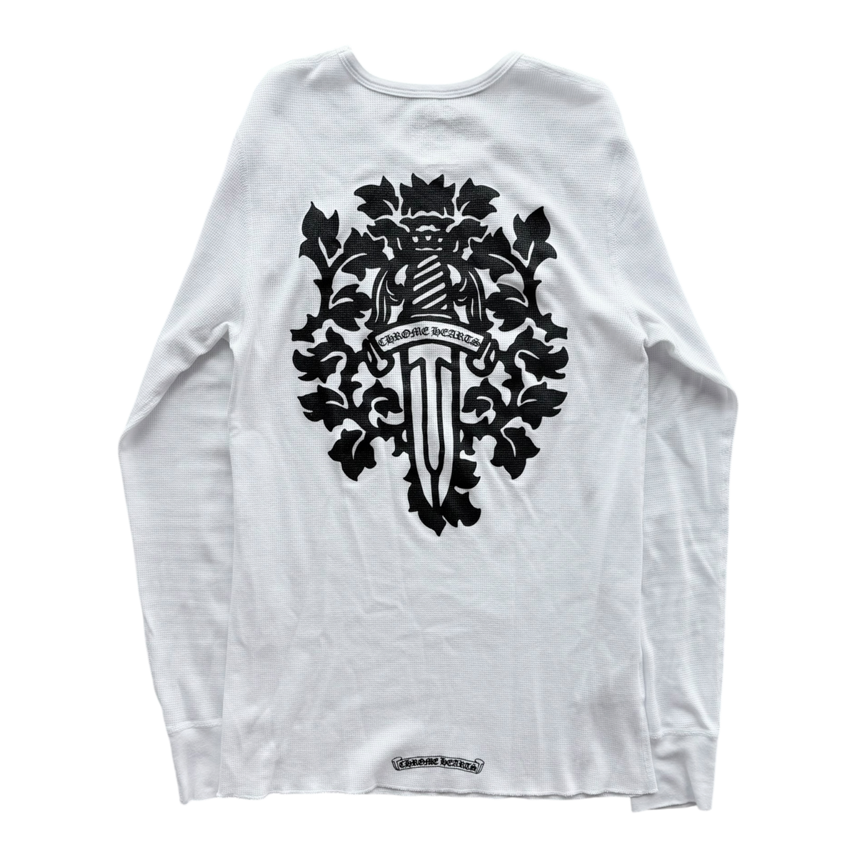 Dagger White Waffle Thermal Long Sleeve Tee