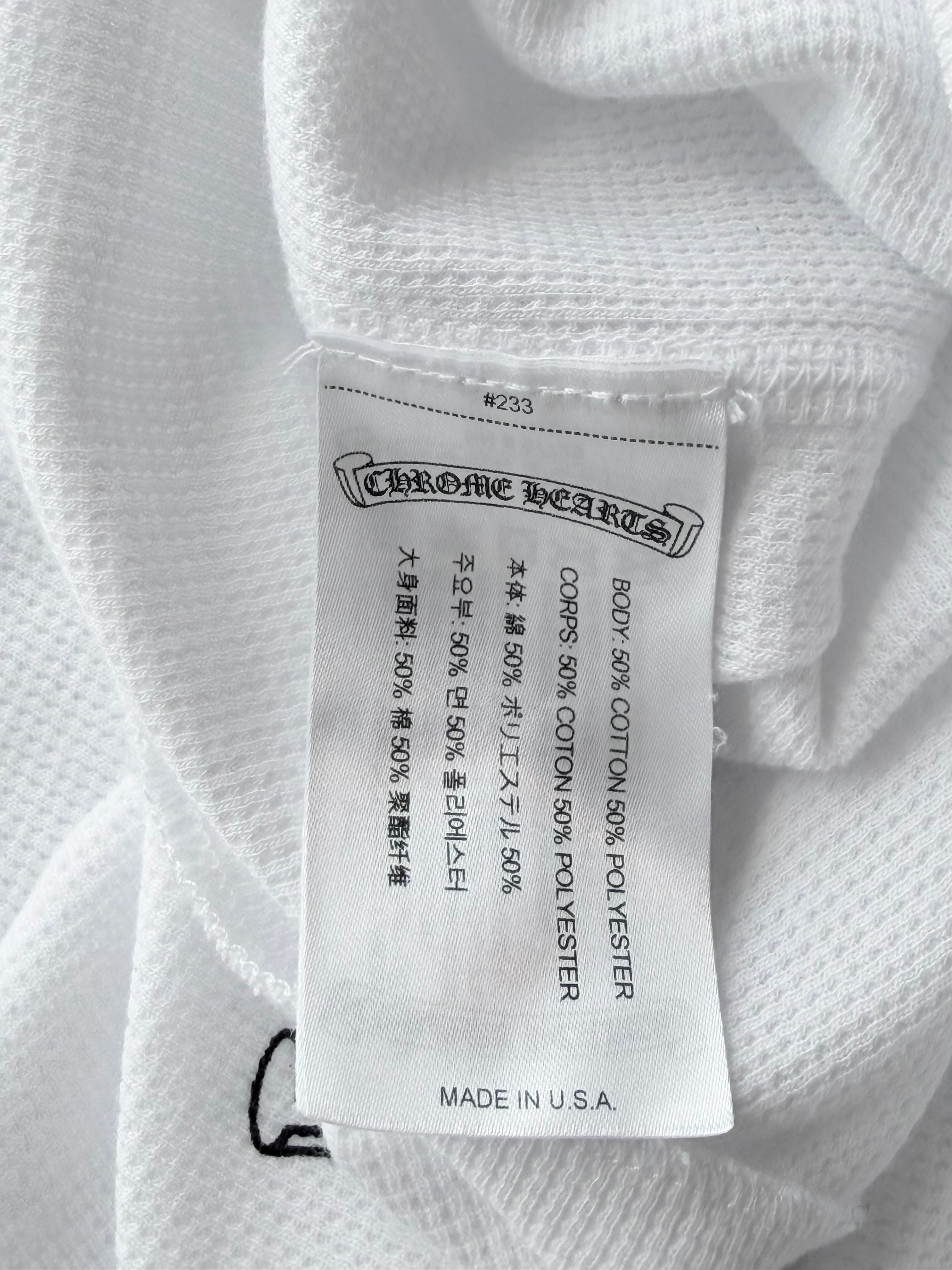 Dagger White Waffle Thermal Long Sleeve Tee