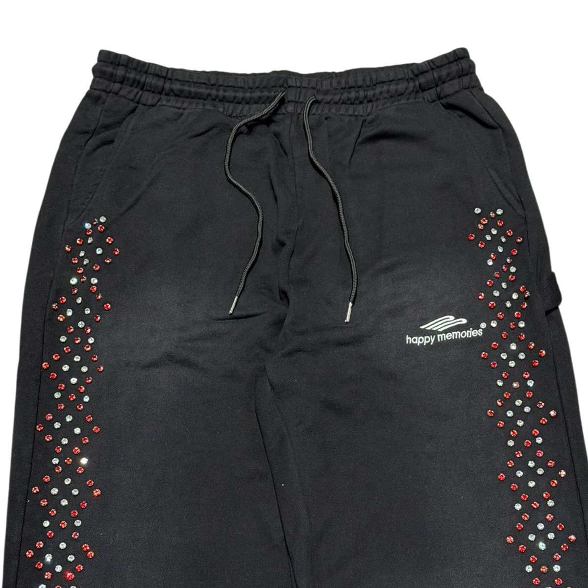 HMDD Black Washed Crystal Sweatpants