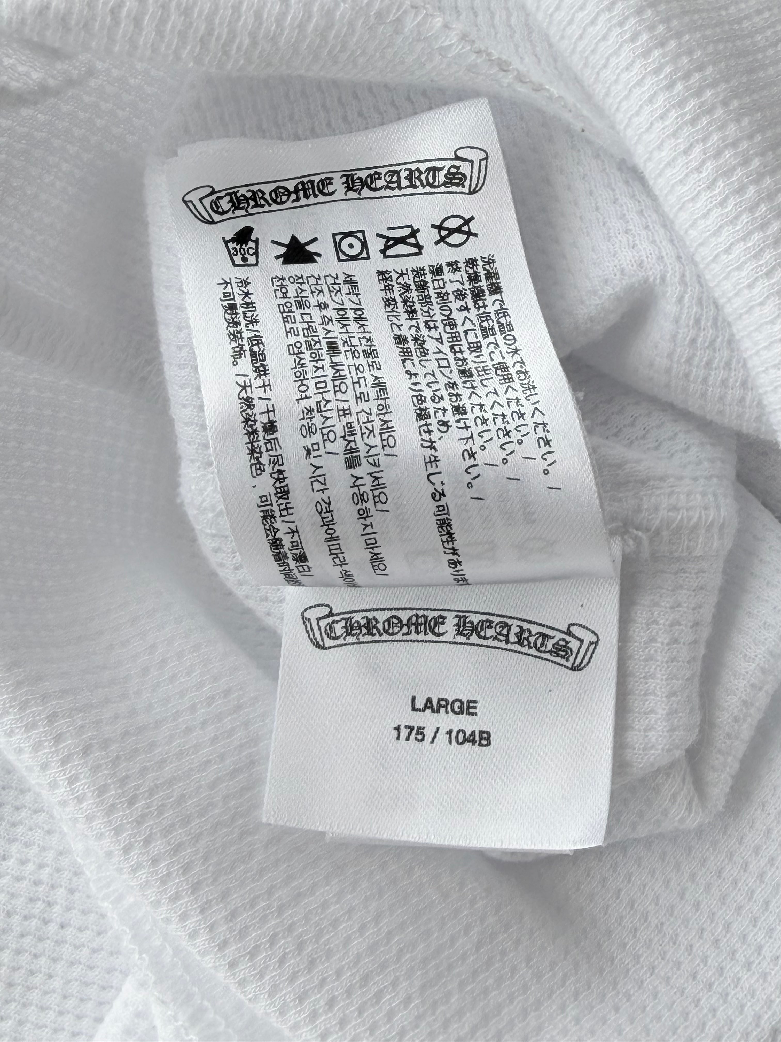 Dagger White Waffle Thermal Long Sleeve Tee