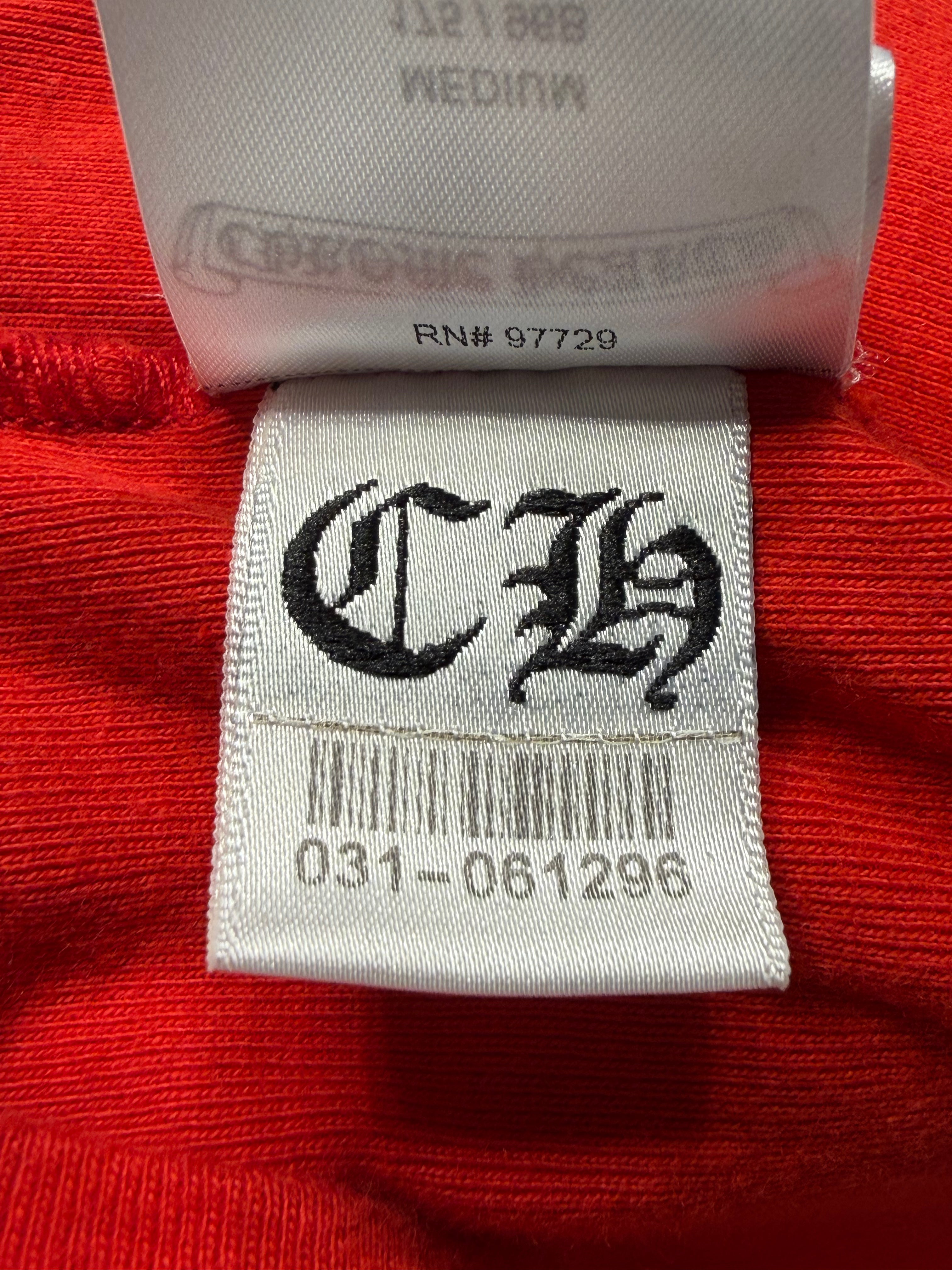 Red & Black Horseshoe Cross Long Sleeve Tee