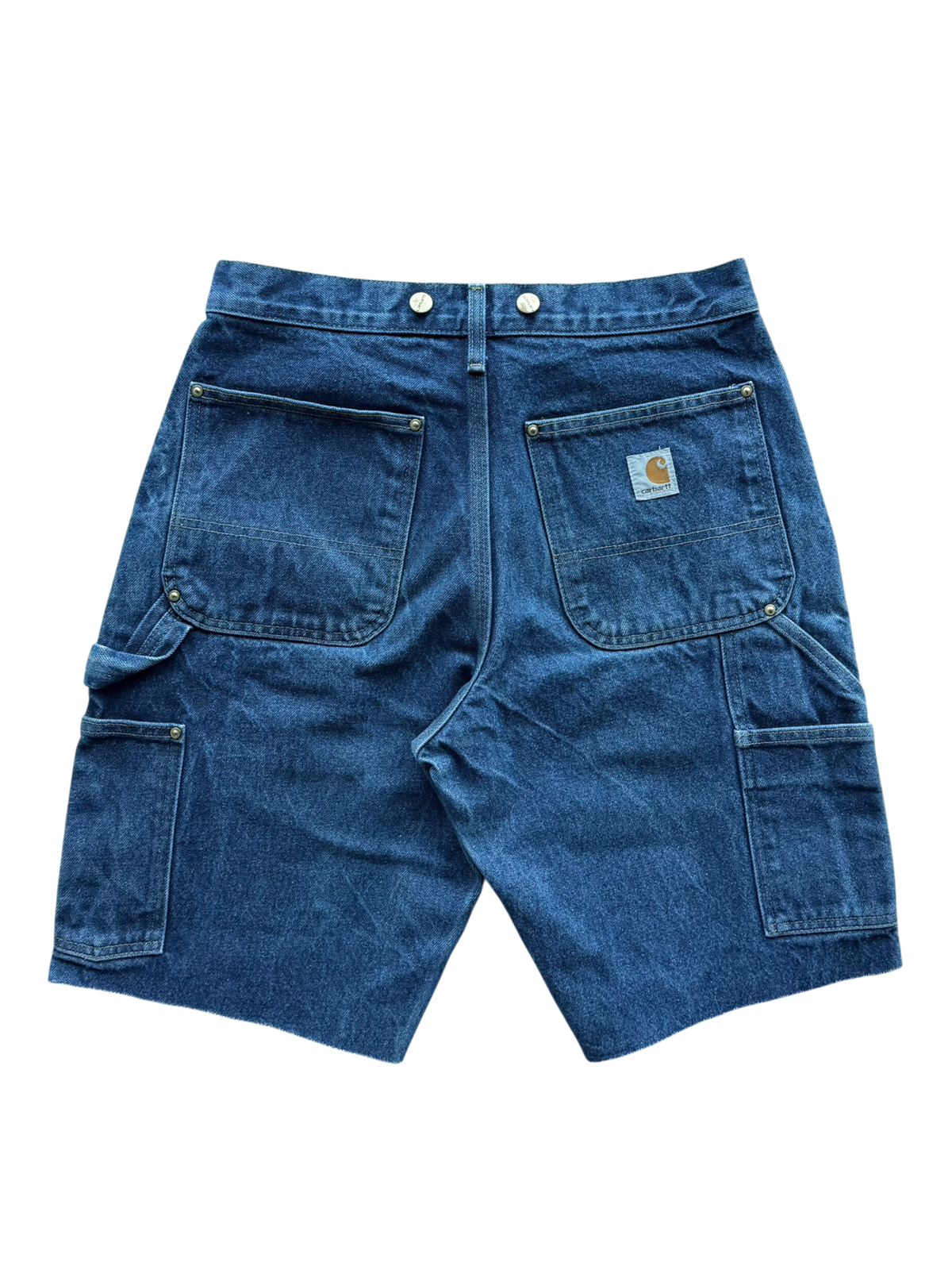 Sky Blue & Teal Cluster Patch Shorts Dark Blue