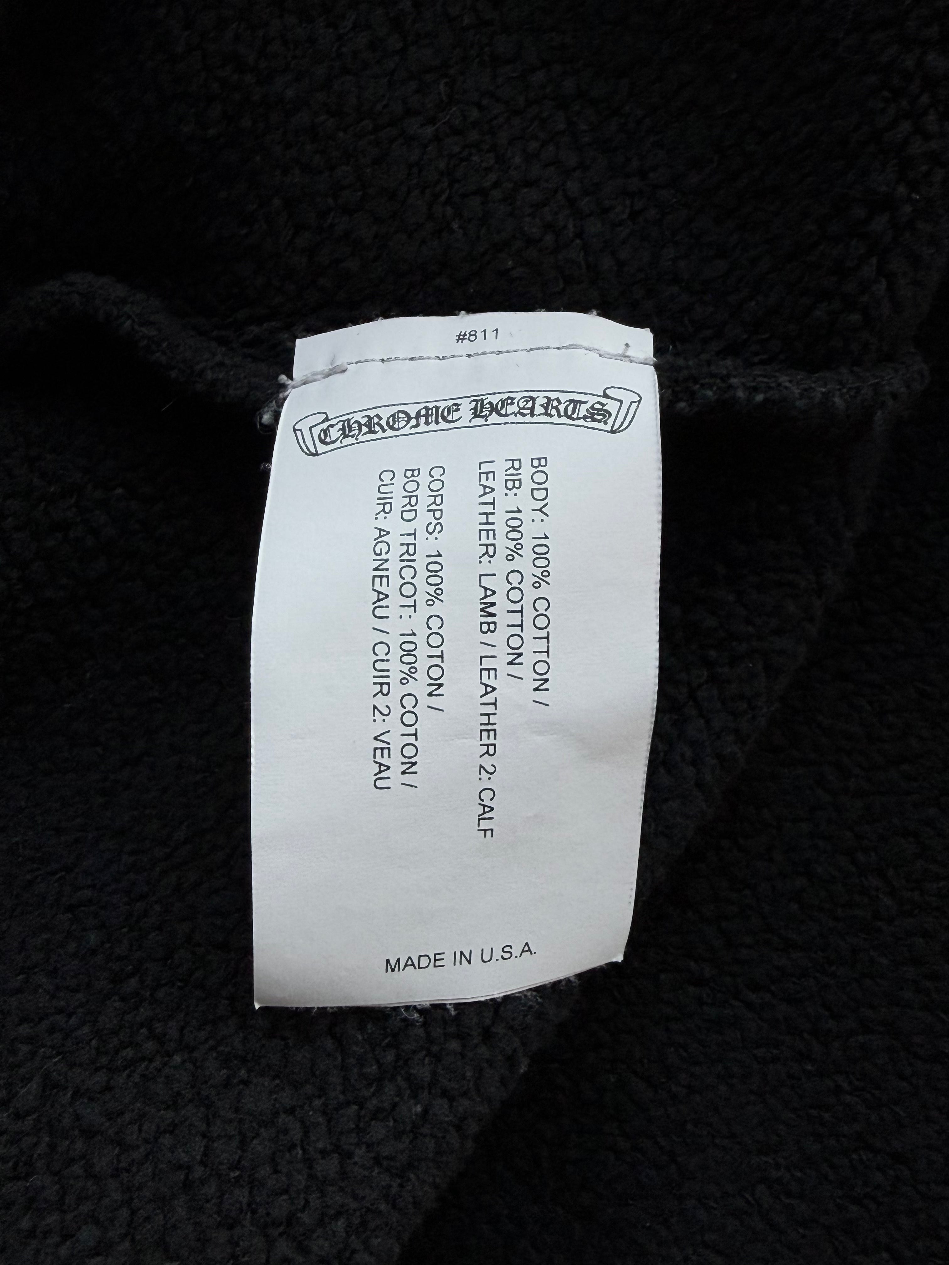 Ponyhair Multicross Patch Crewneck Sweater Black