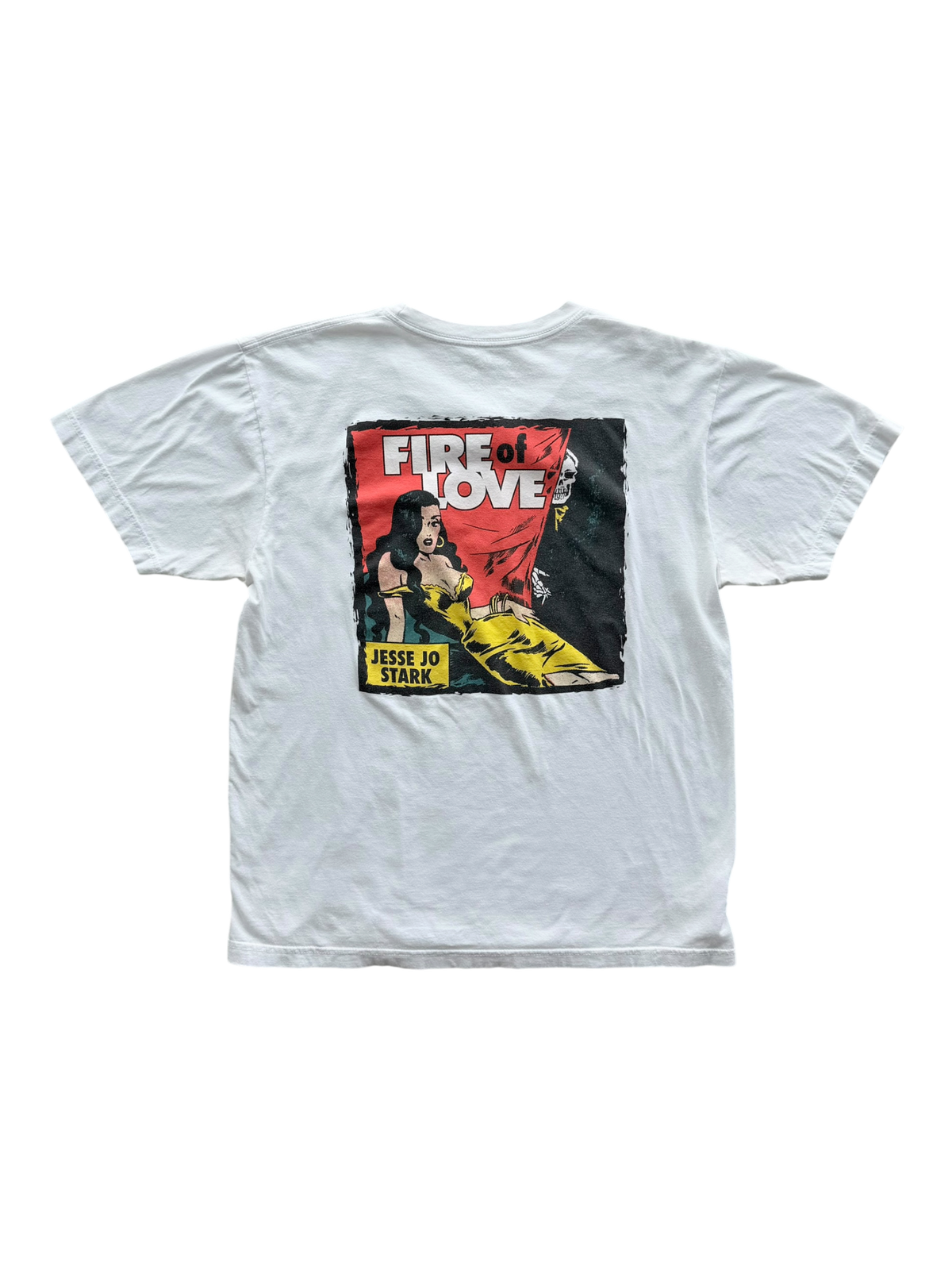 Fire of Love Horseshoe Logo T-Shirt White