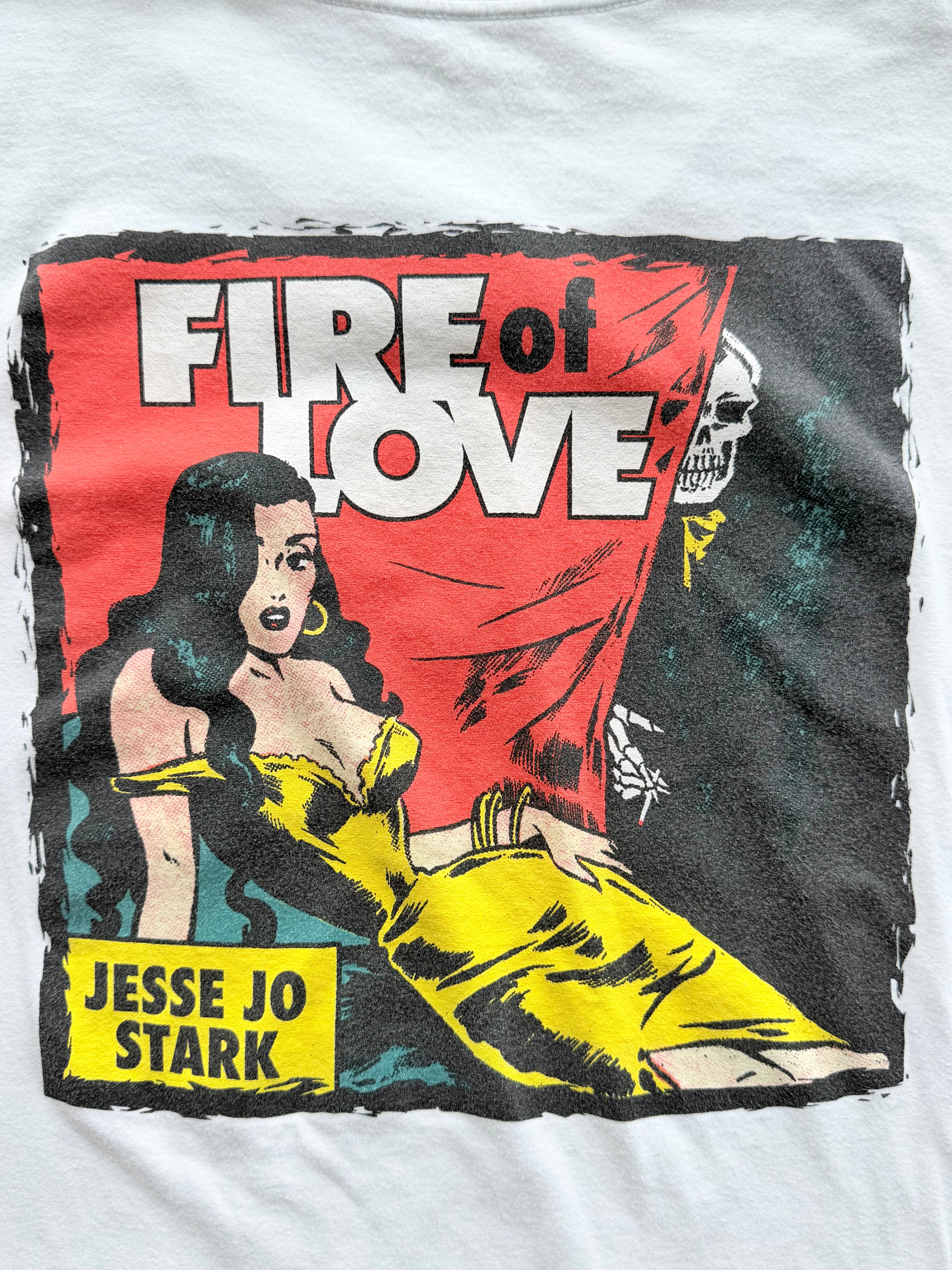 Fire of Love Horseshoe Logo T-Shirt White