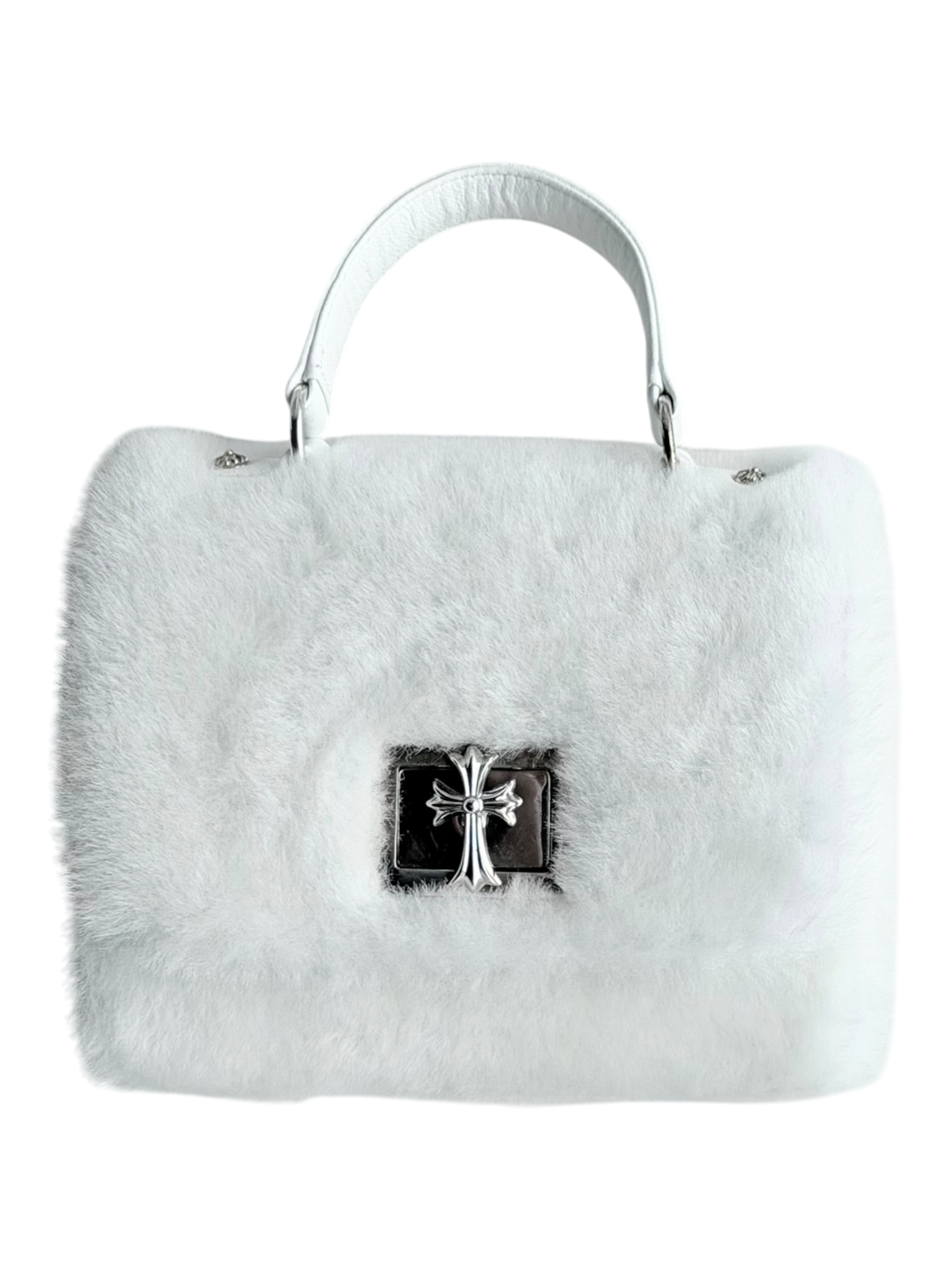 Grow Up Fur Bag White